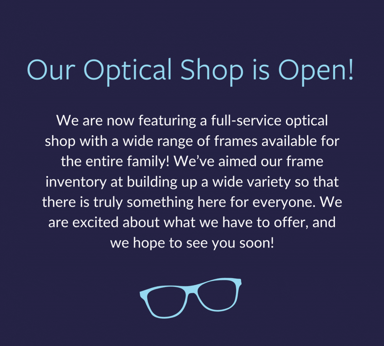 Optical Shop and Glasses — Premium Cataract Surgery and Advanced Dry