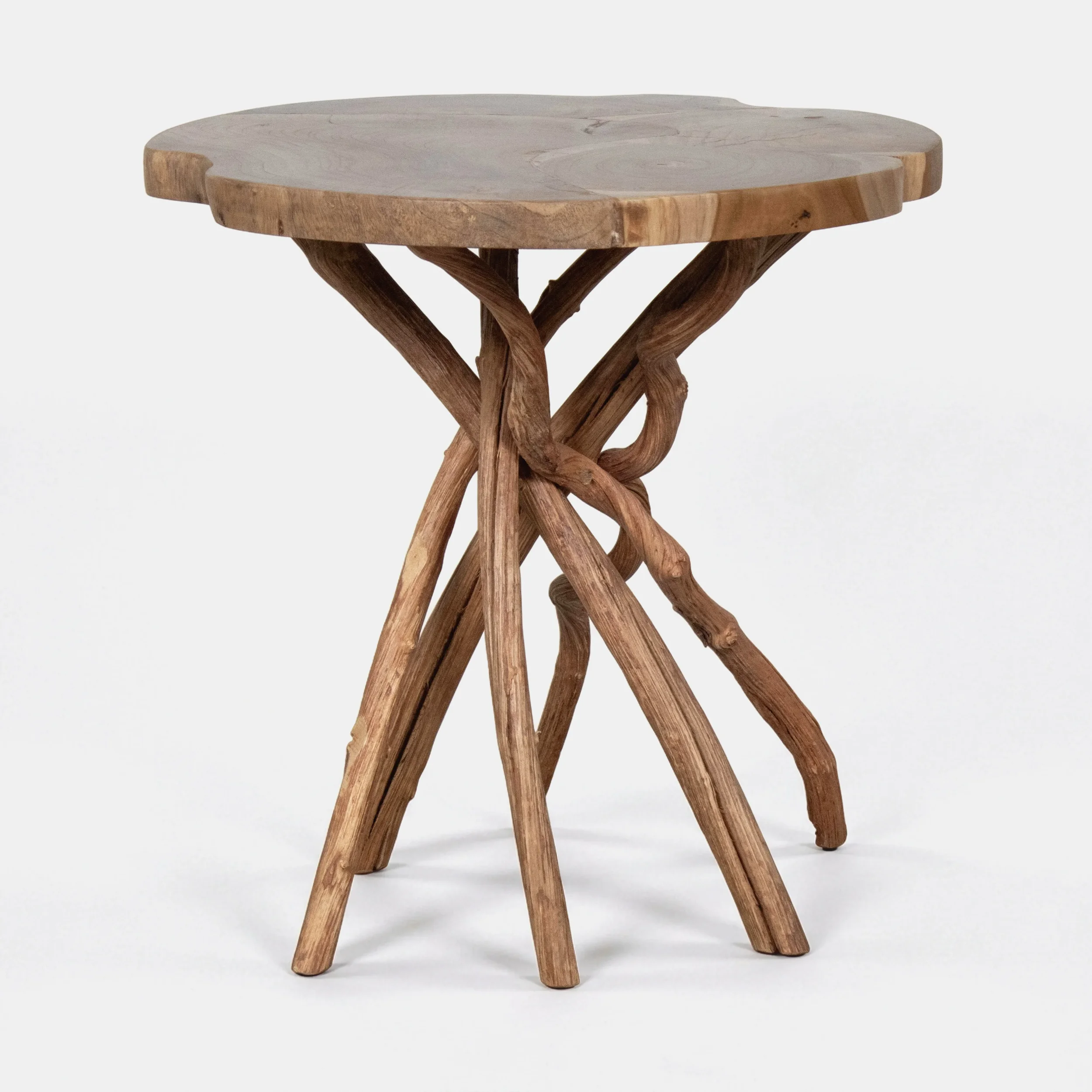 Liliana Side Table - Teakwood & Root Antique Unfinished (1).webp