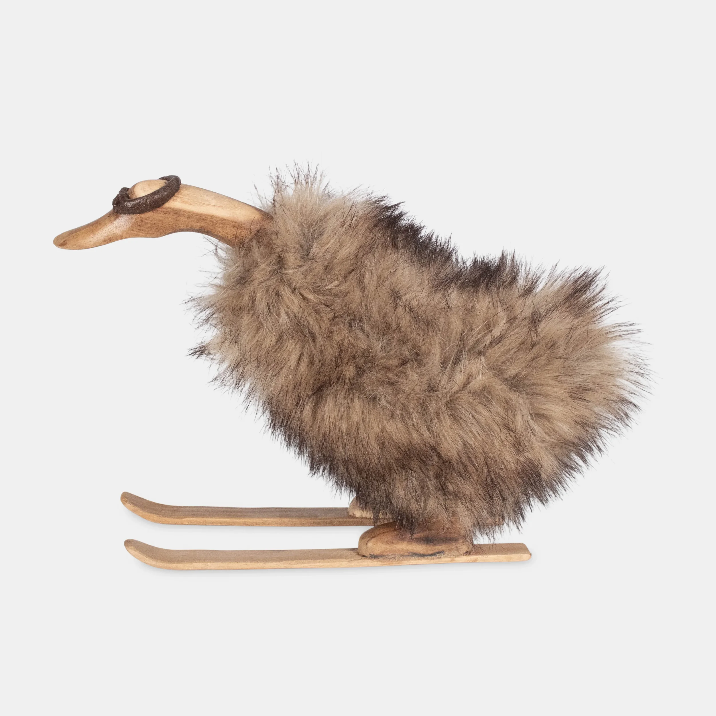 Skiing Duck Decor - Mungur Natural & Faux Fur Brown Black (8)_11zon.webp