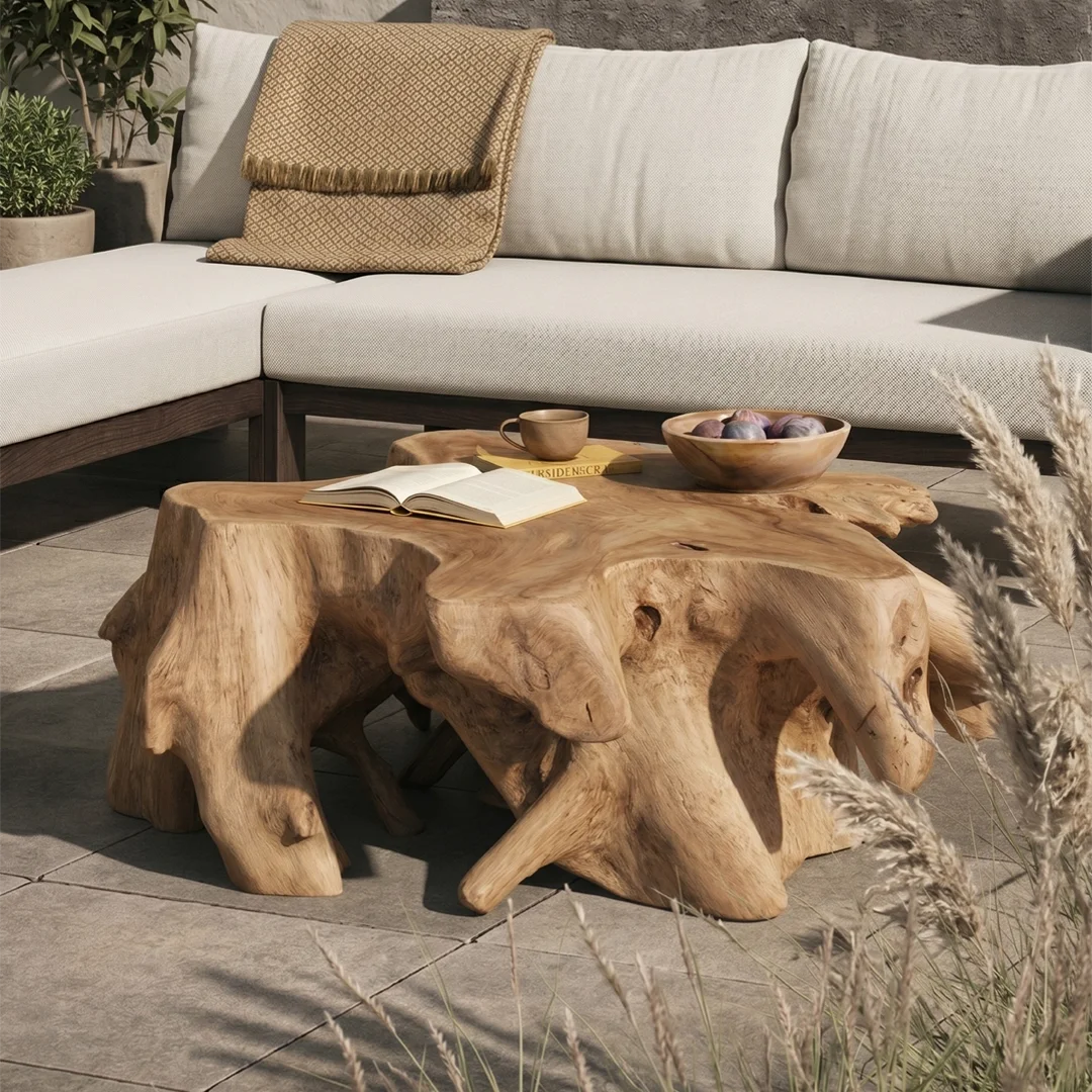 Organic Coffee Table - Teakwood Natural (3).webp