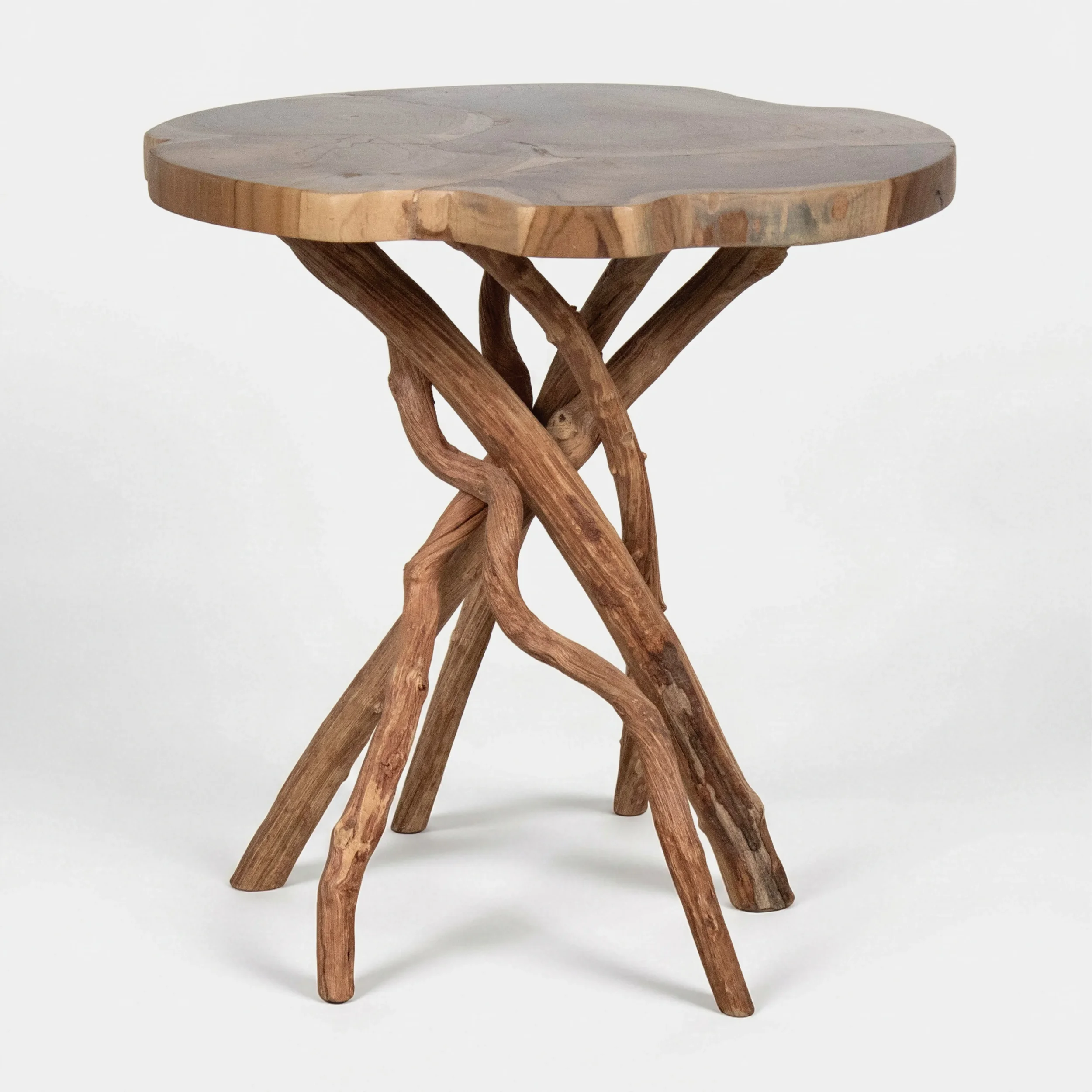 Liliana Side Table - Teakwood & Root Antique Unfinished (5).webp