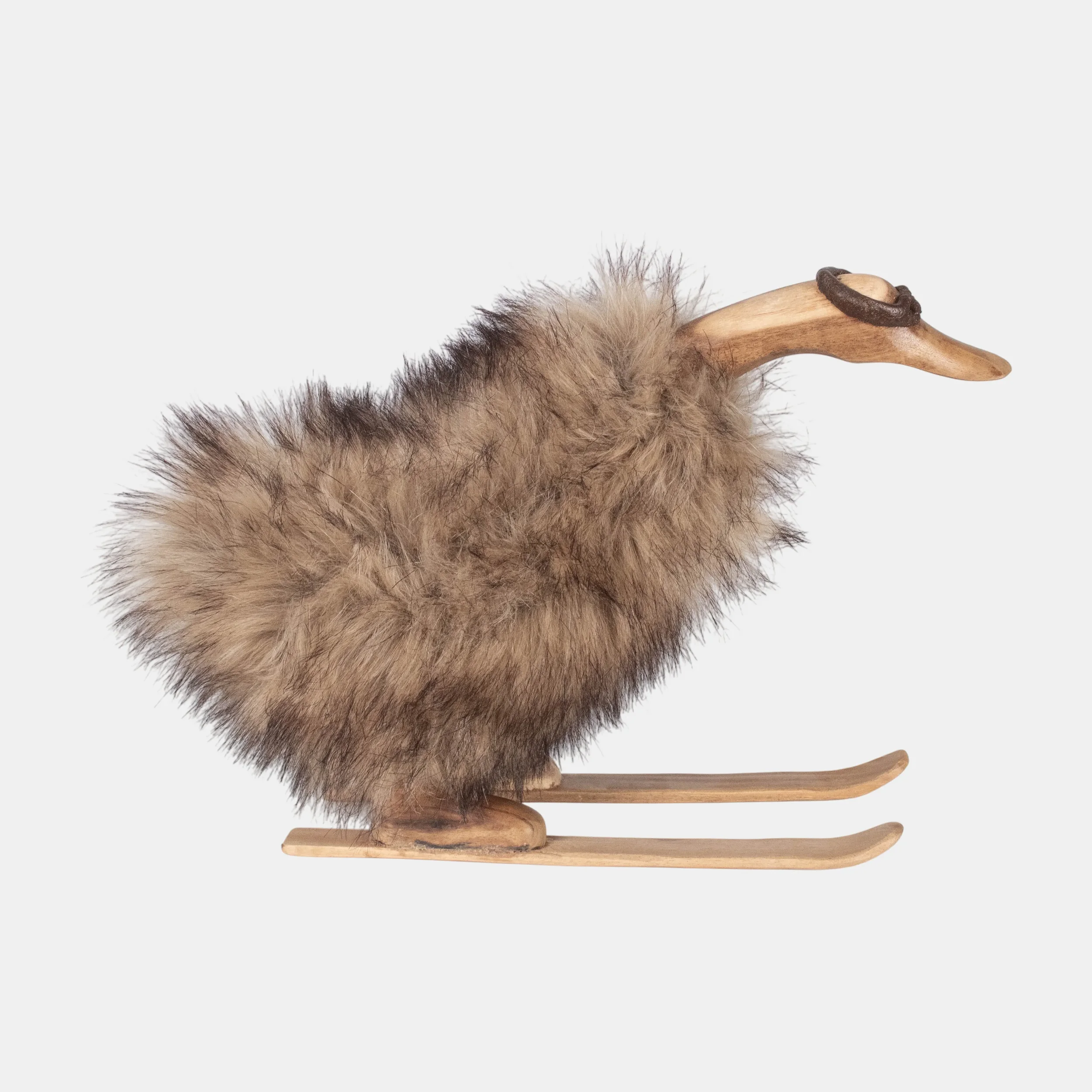 Skiing Duck Decor - Mungur Natural & Faux Fur Brown Black (3)_11zon.webp