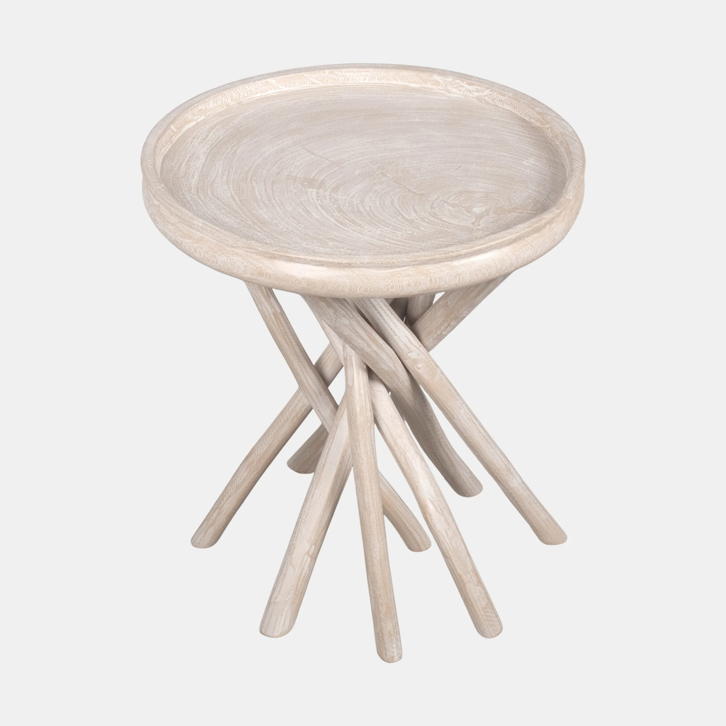 Airon Side Table - Teakwood & Teak Branch White Ivory (4).webp
