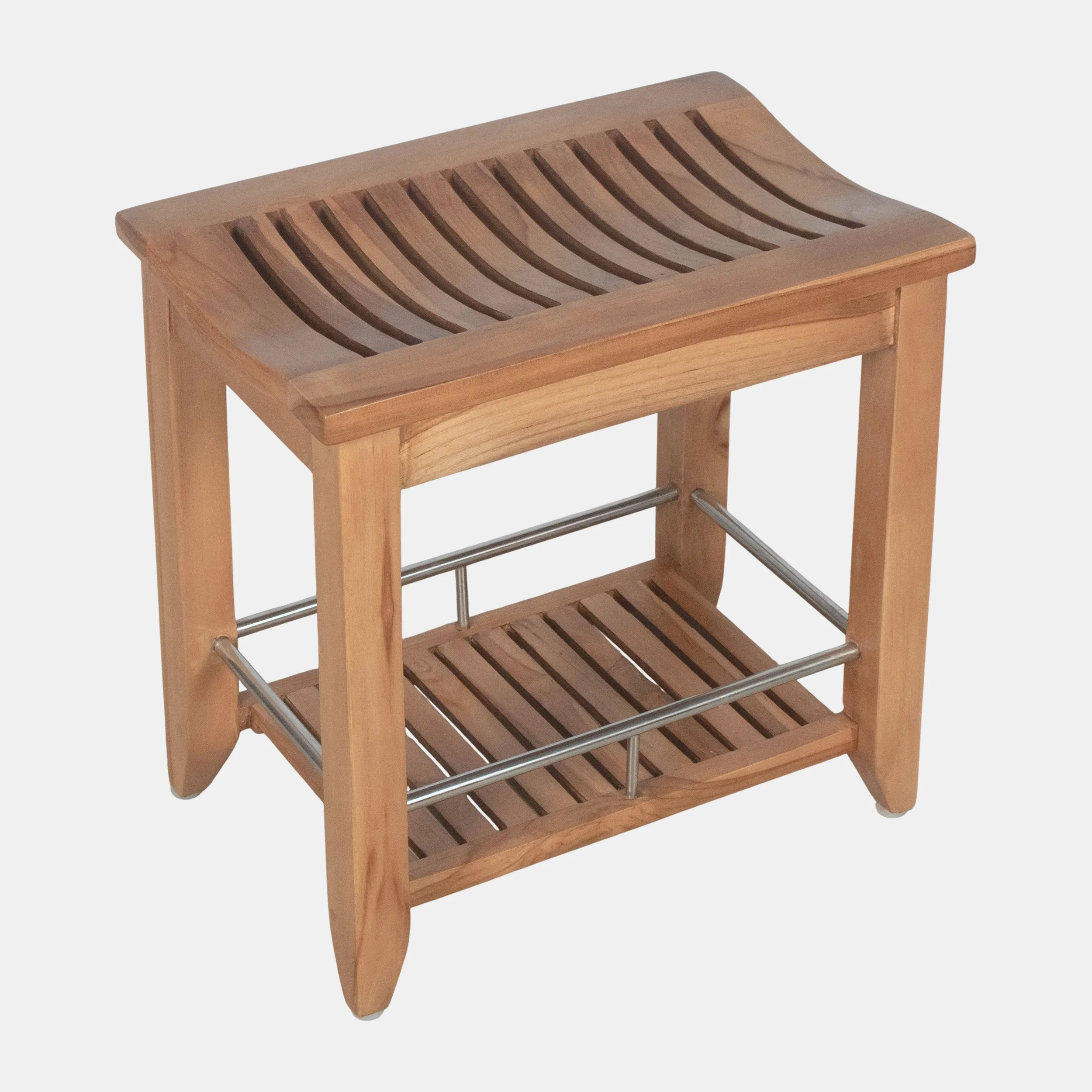 Denisa Stool W Stainless - Teakwood Natural Waterresistance (5).webp