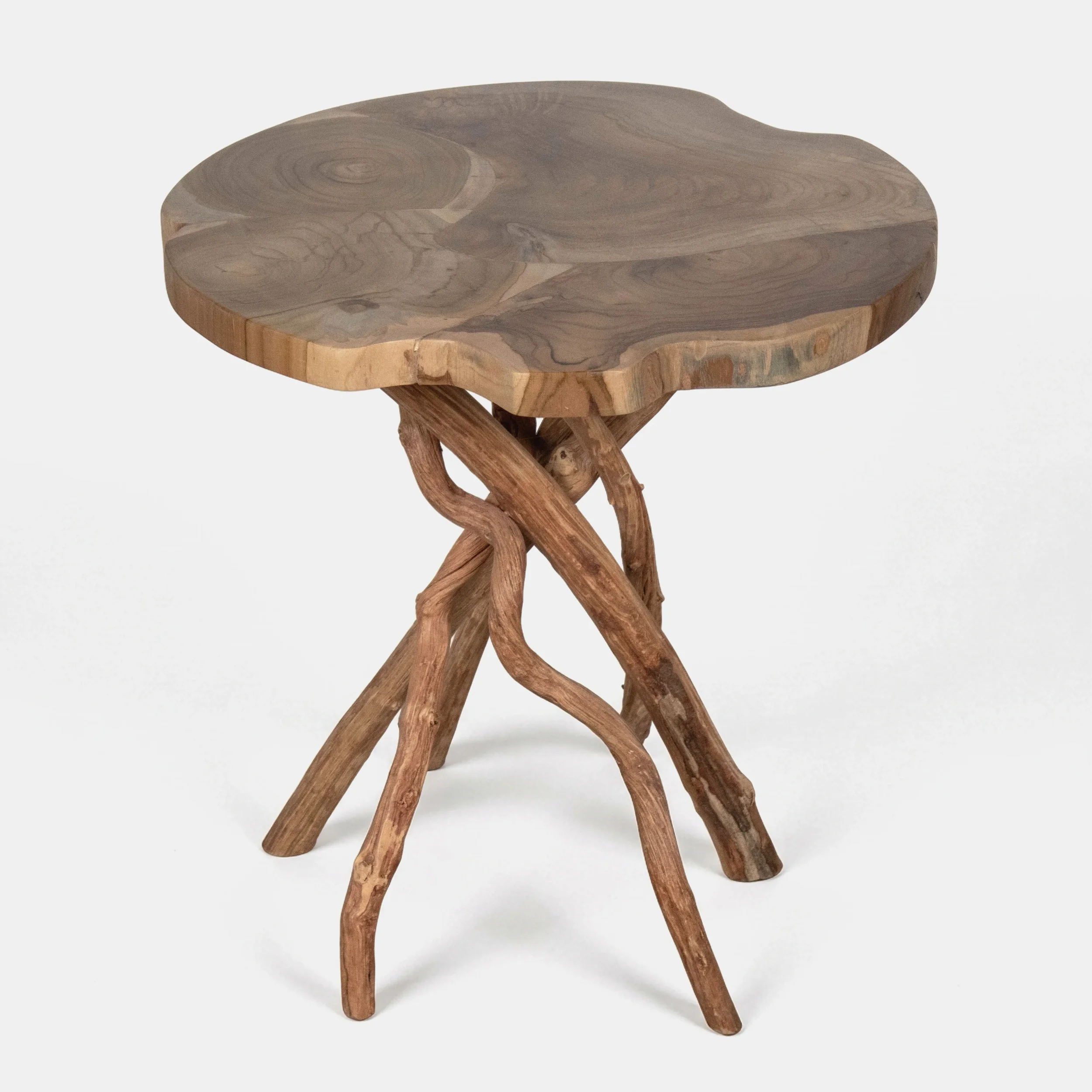 Liliana Side Table - Teakwood & Root Antique Unfinished (6).webp