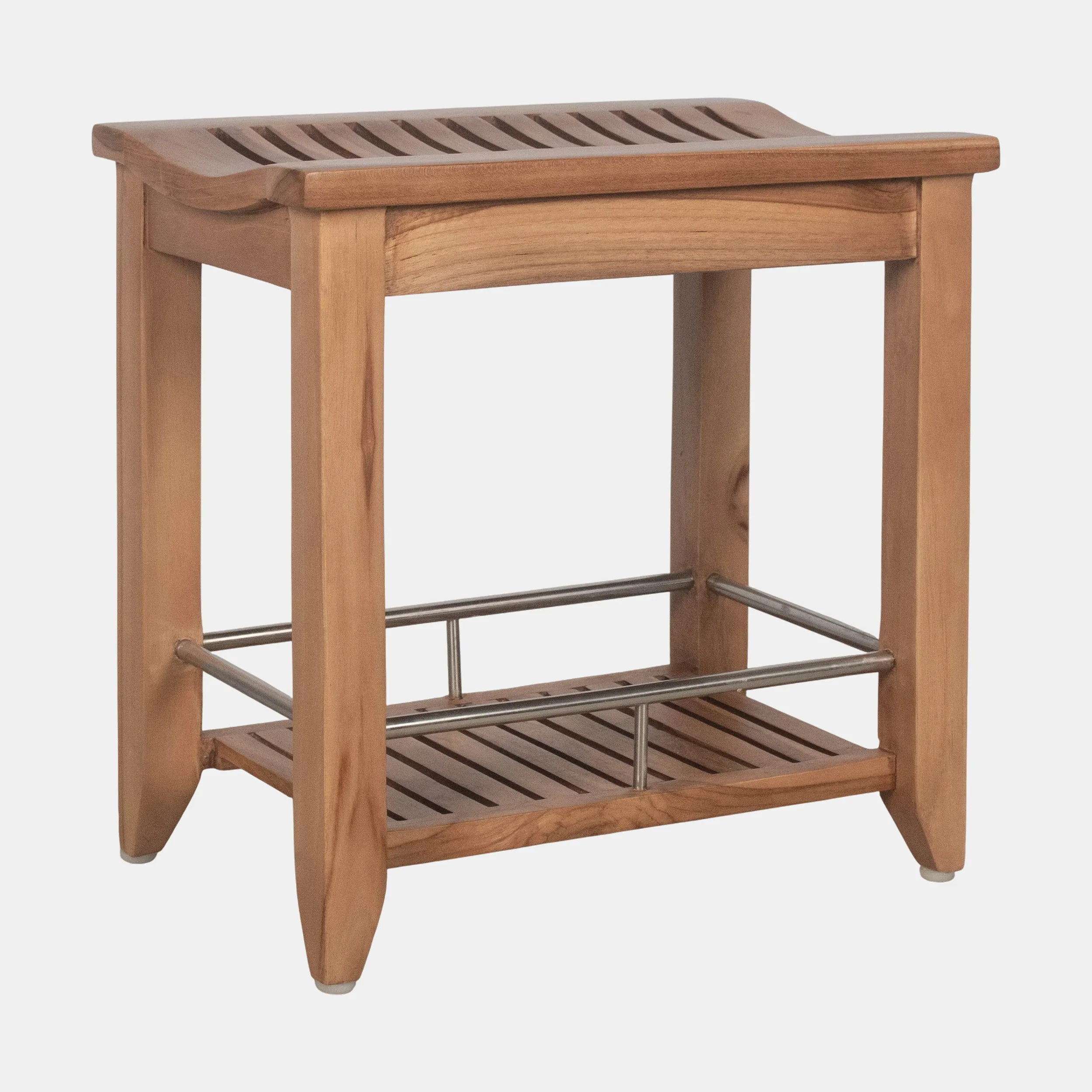 Denisa Stool W Stainless - Teakwood Natural Waterresistance (6).webp