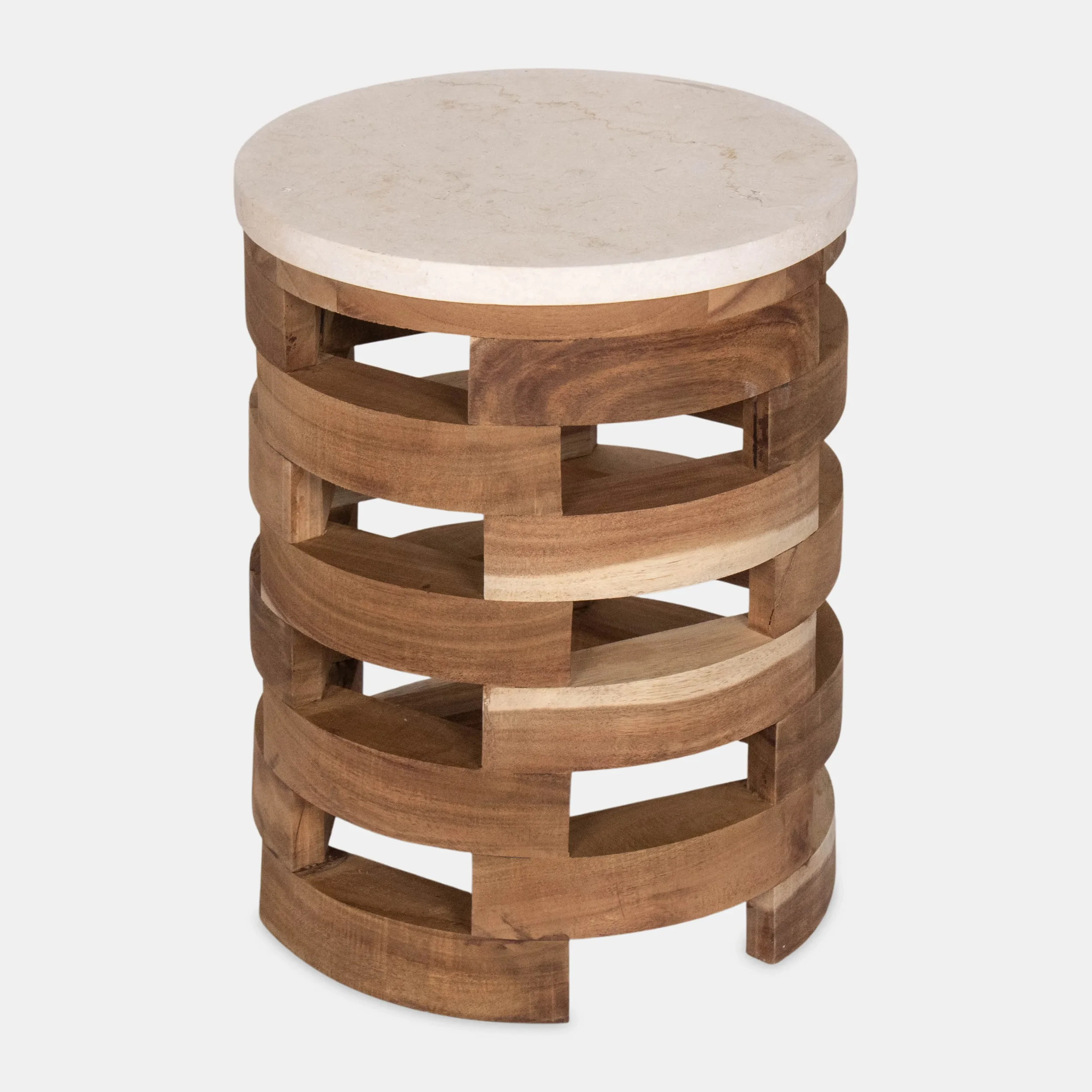 Tata Side Table Marble Top - Marble Stone & Teakwood Natural (4)_11zon.webp