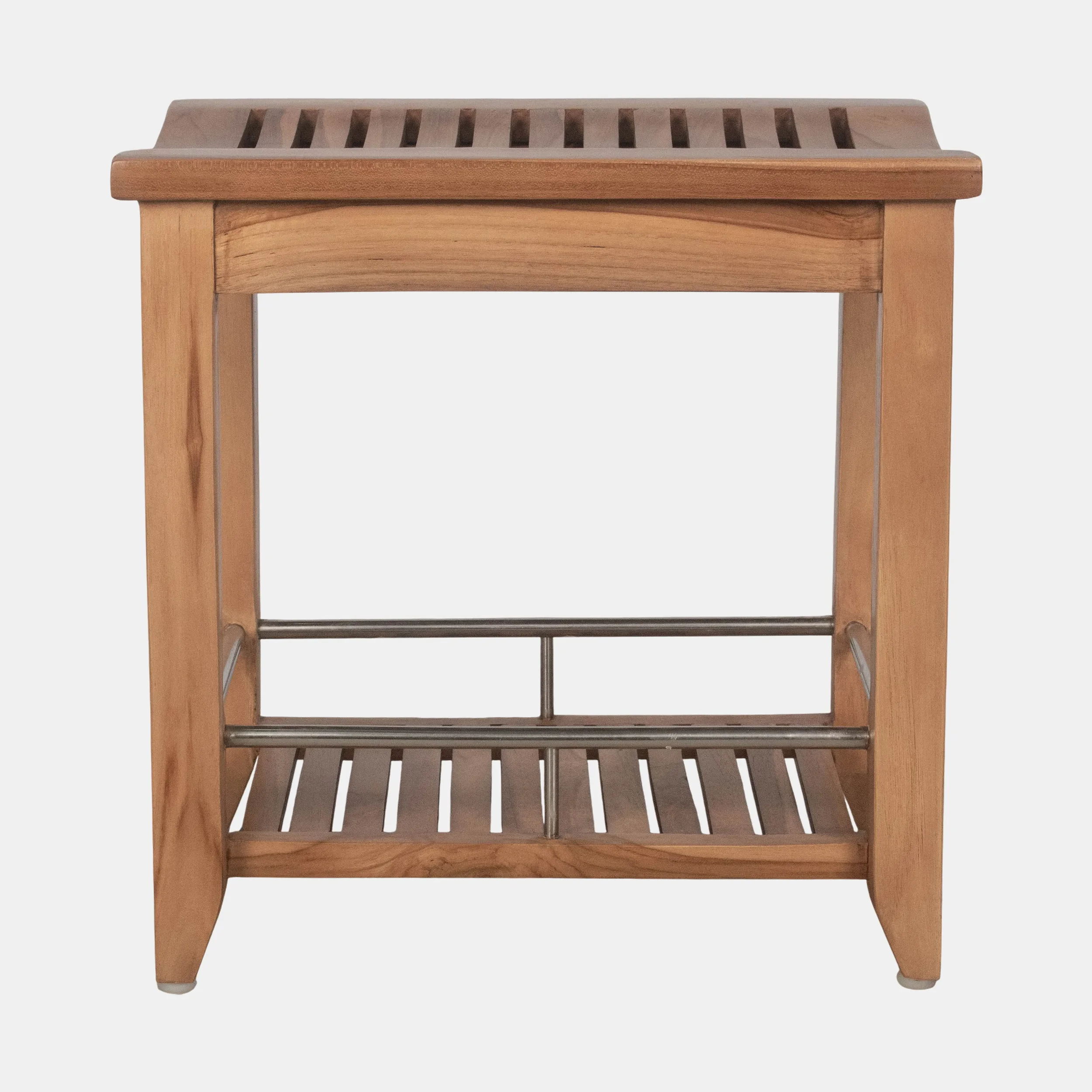Denisa Stool W Stainless - Teakwood Natural Waterresistance (1).webp