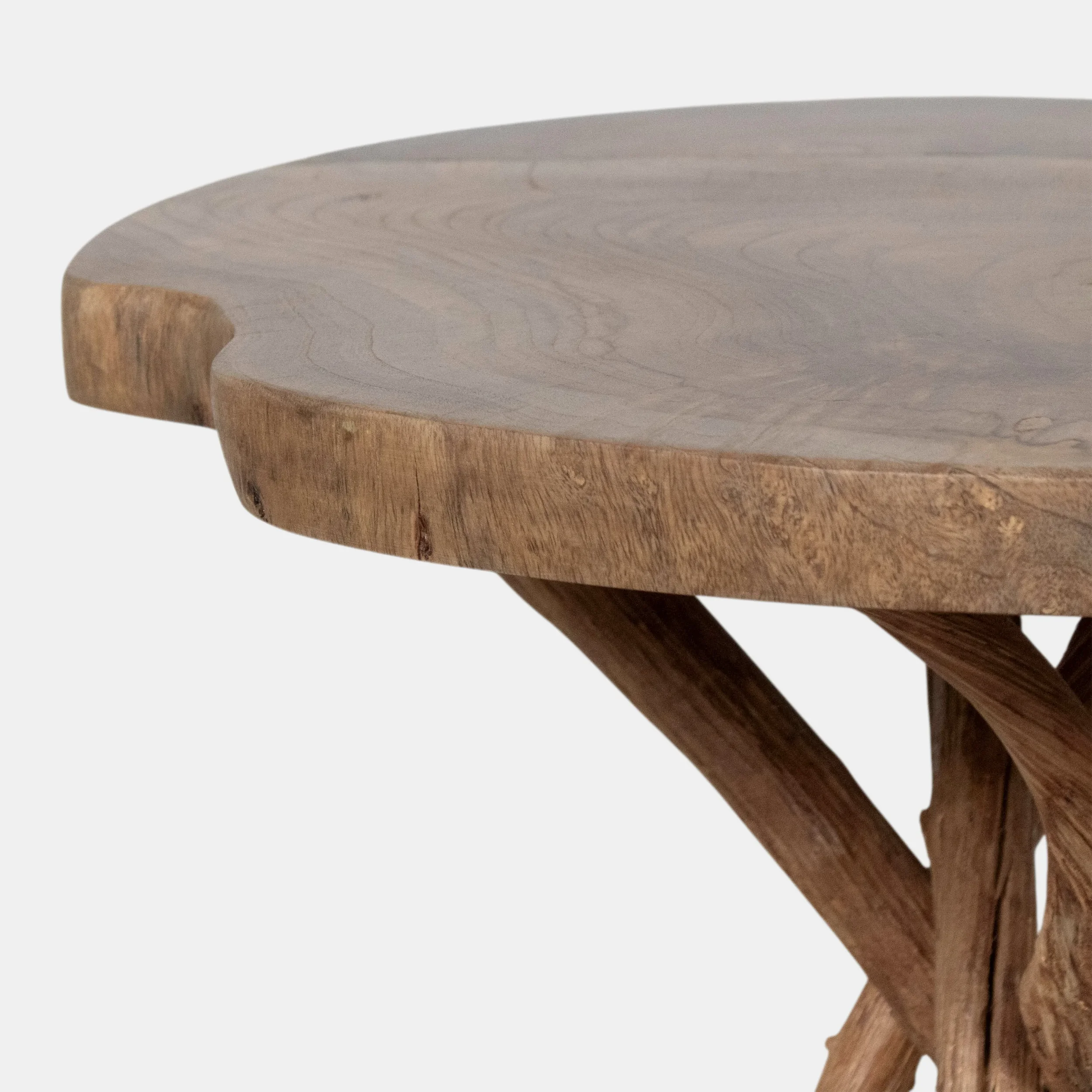 Liliana Side Table - Teakwood & Root Antique Unfinished (2).webp