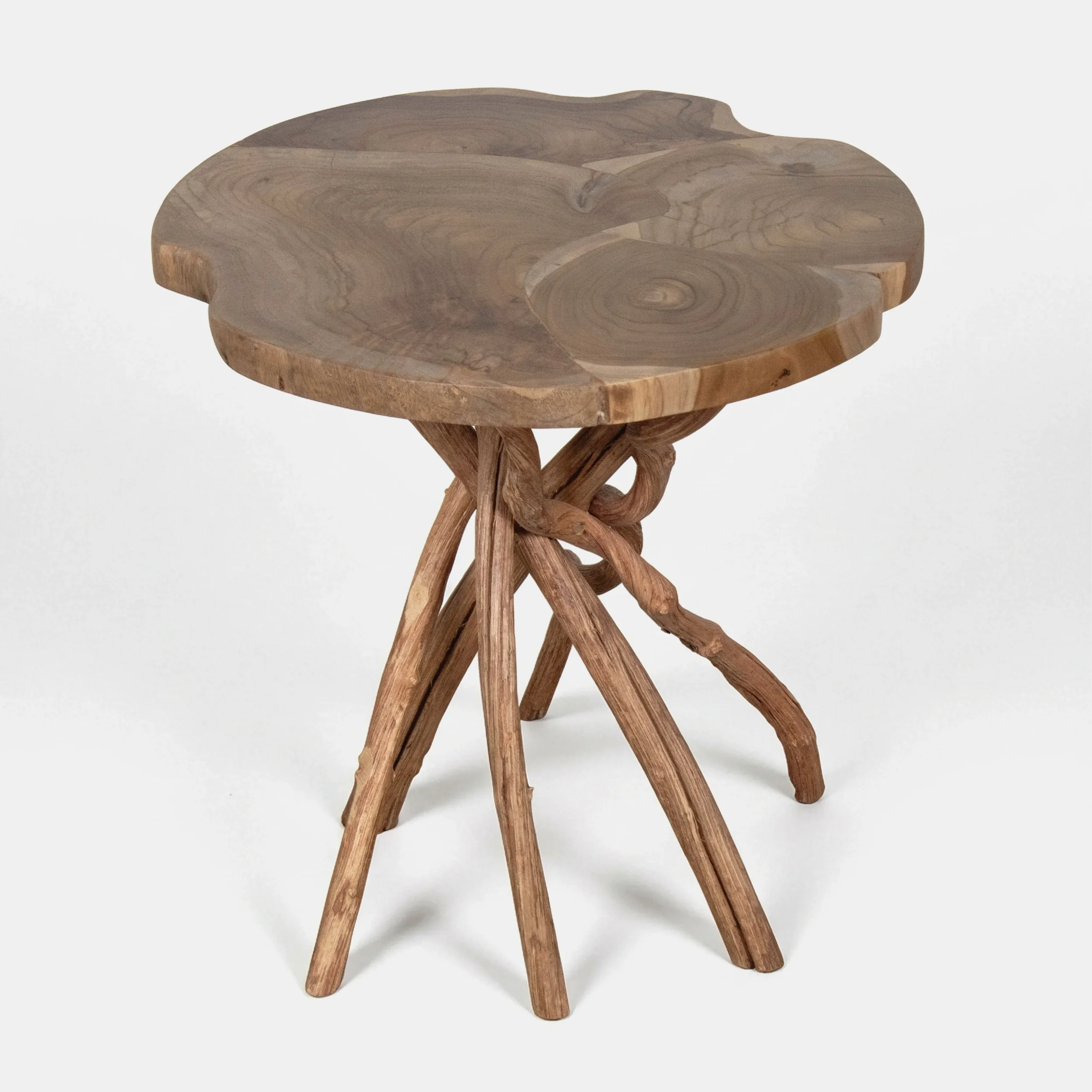 Liliana Side Table - Teakwood & Root Antique Unfinished (7).webp