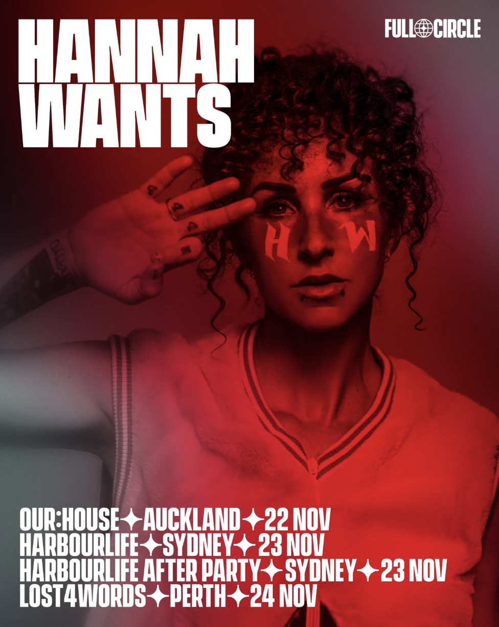 Hannah Wants Australian Tour 2025 -  Auckland, Sydney, and Perth in November.