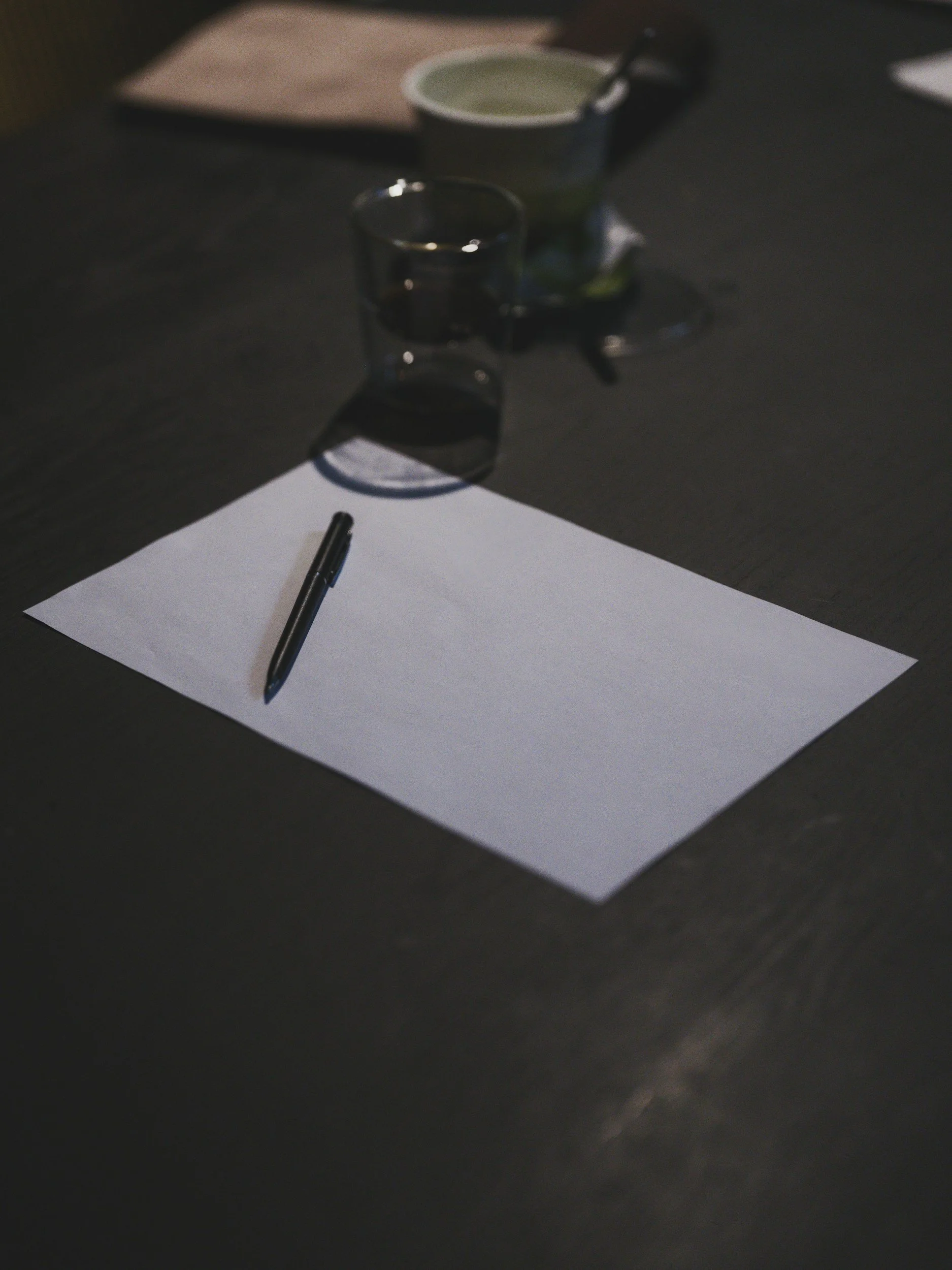 water and paper