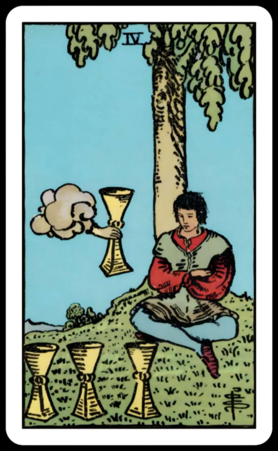 Four of Cups Tarot Card: Exploring its Meaning and Interpretation