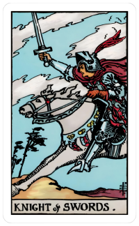 Gemini Knight of swords