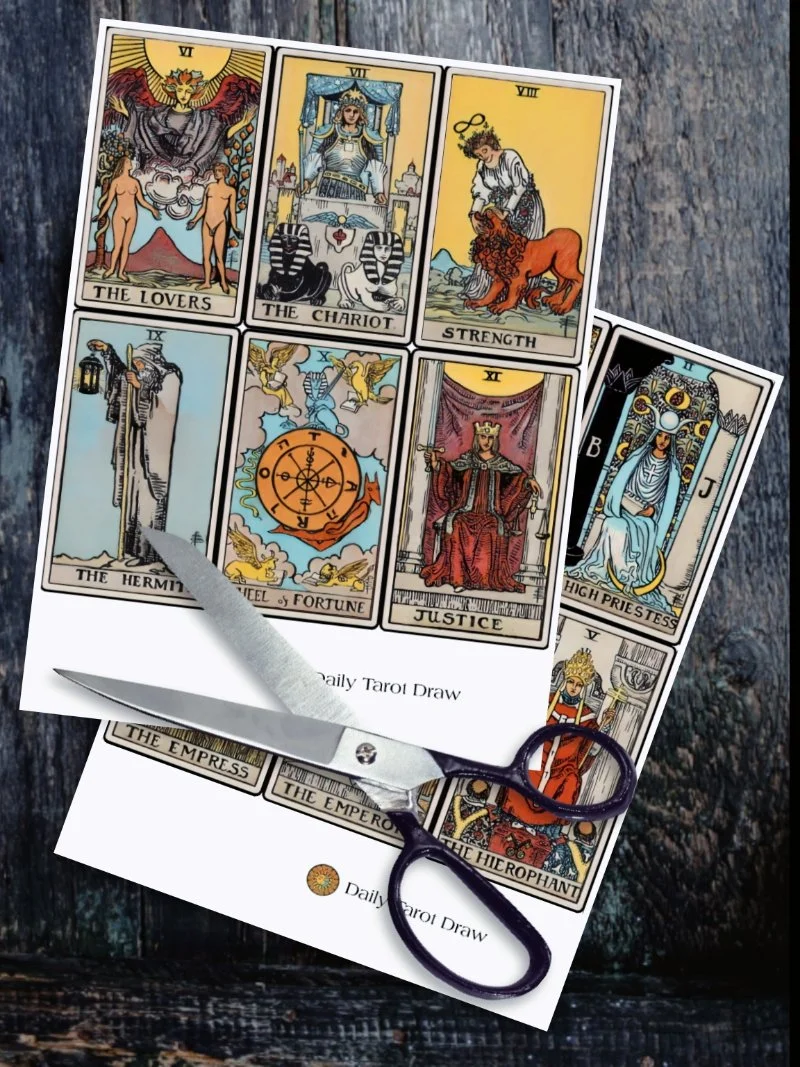 Printable Vintage Tarot Card