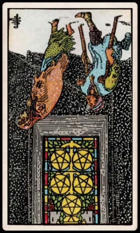 5 of pentacles reversed