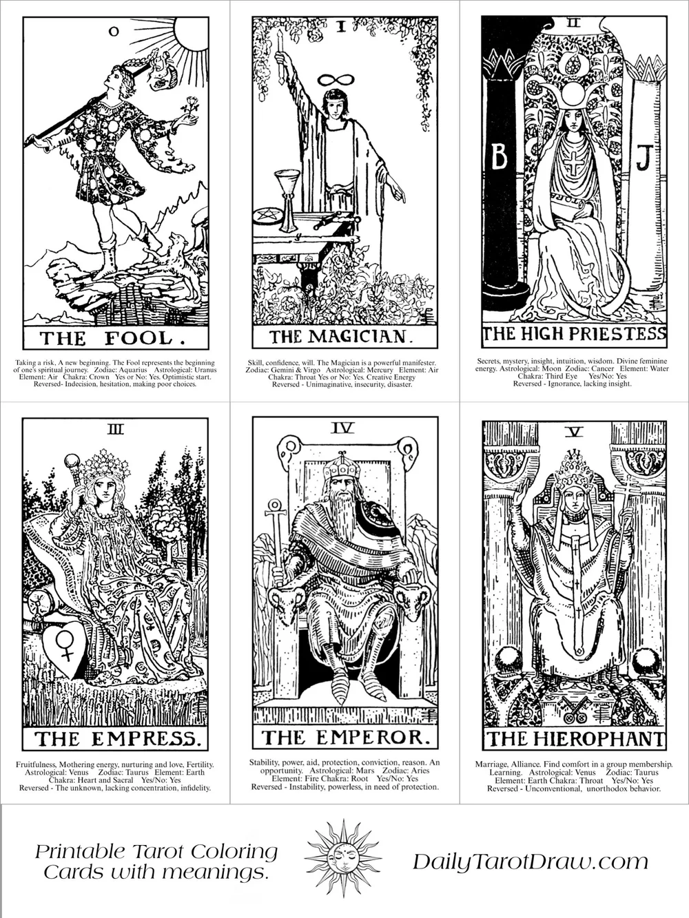 78 Tarot Cards pdf free download — Daily Tarot Draw