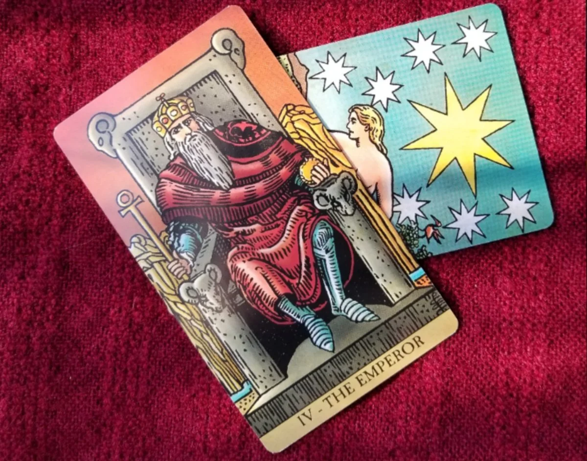 The Emperor and Star tarot combination