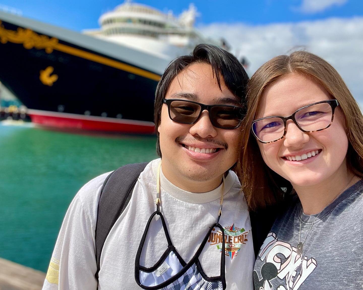 Happy cruisaversary!!! 2 years ago today we boarded the Disney Wonder for the first time! This was Jaylynns first ever cruise and our first cruise together! Thank you to everyone who has followed along with us for our cruising adventures!