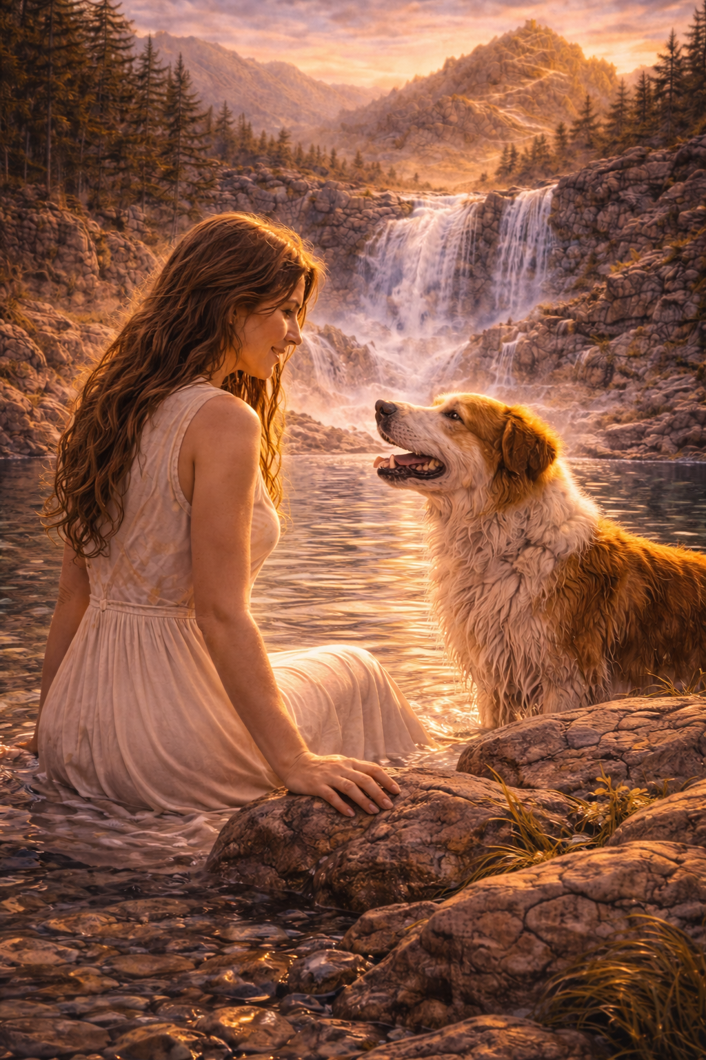 La Pèlerine fait son premier pas.