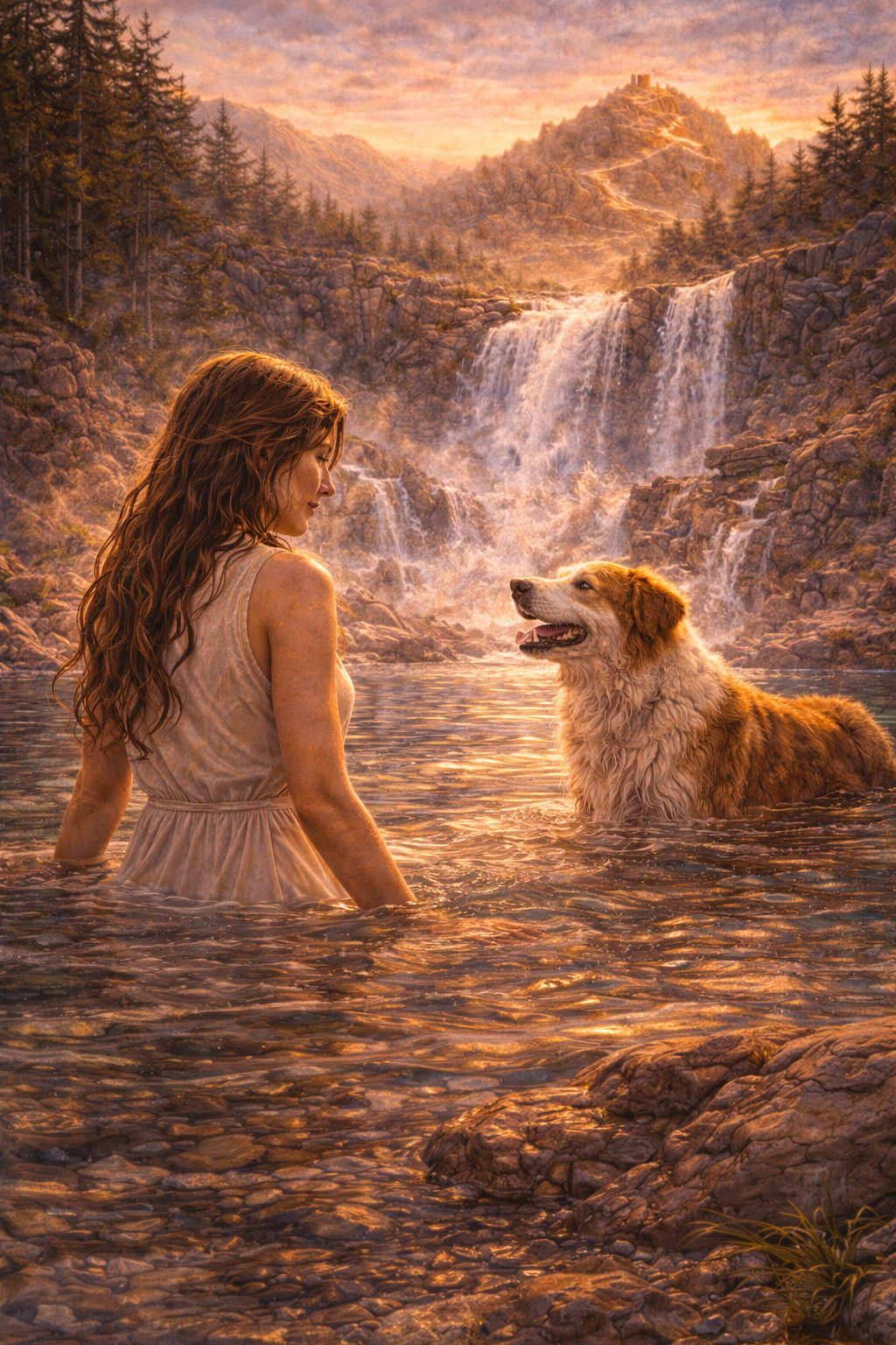 La Pèlerine comprend qu'elle ne pourra pas aller loin en portant le passé.