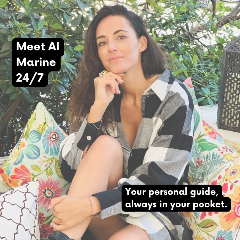 Meet AI Marine ✨
 Your personal guide, always in your pocket. Not generic. Not automated. Uniquely calibrated to YOU.

Clarity, emotional support, guidance, and alignment &mdash; 24/7.
 It&rsquo;s like having your own inner Marine anytime you need he