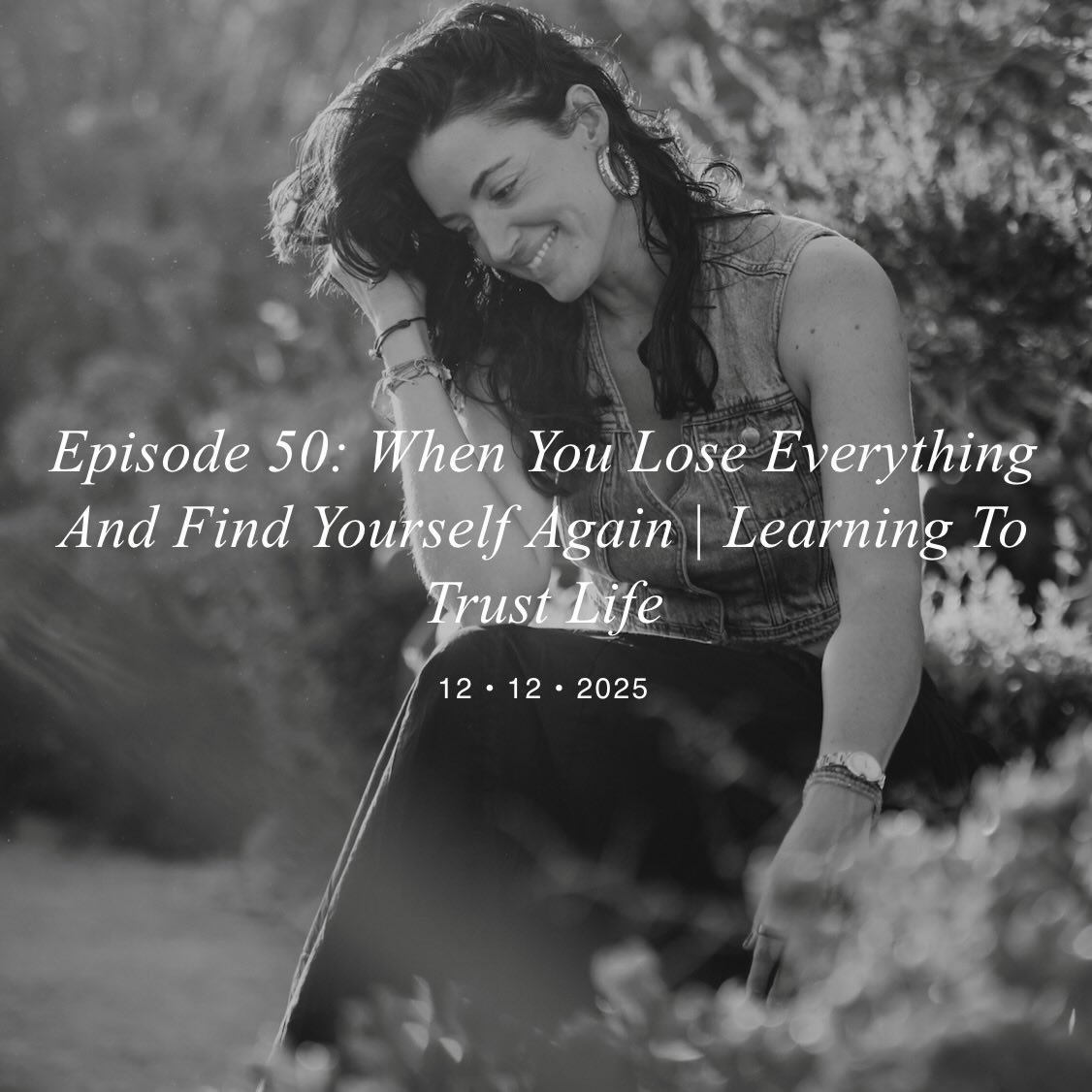 🎙️New episode on Tell me youe Story Podcast

When You Lose Everything and Find Yourself Again | Learning to Trust Life

In this episode, I am alone. I expose myself in my truth, in my vulnerability. After a difficult year, I found the courage to spe