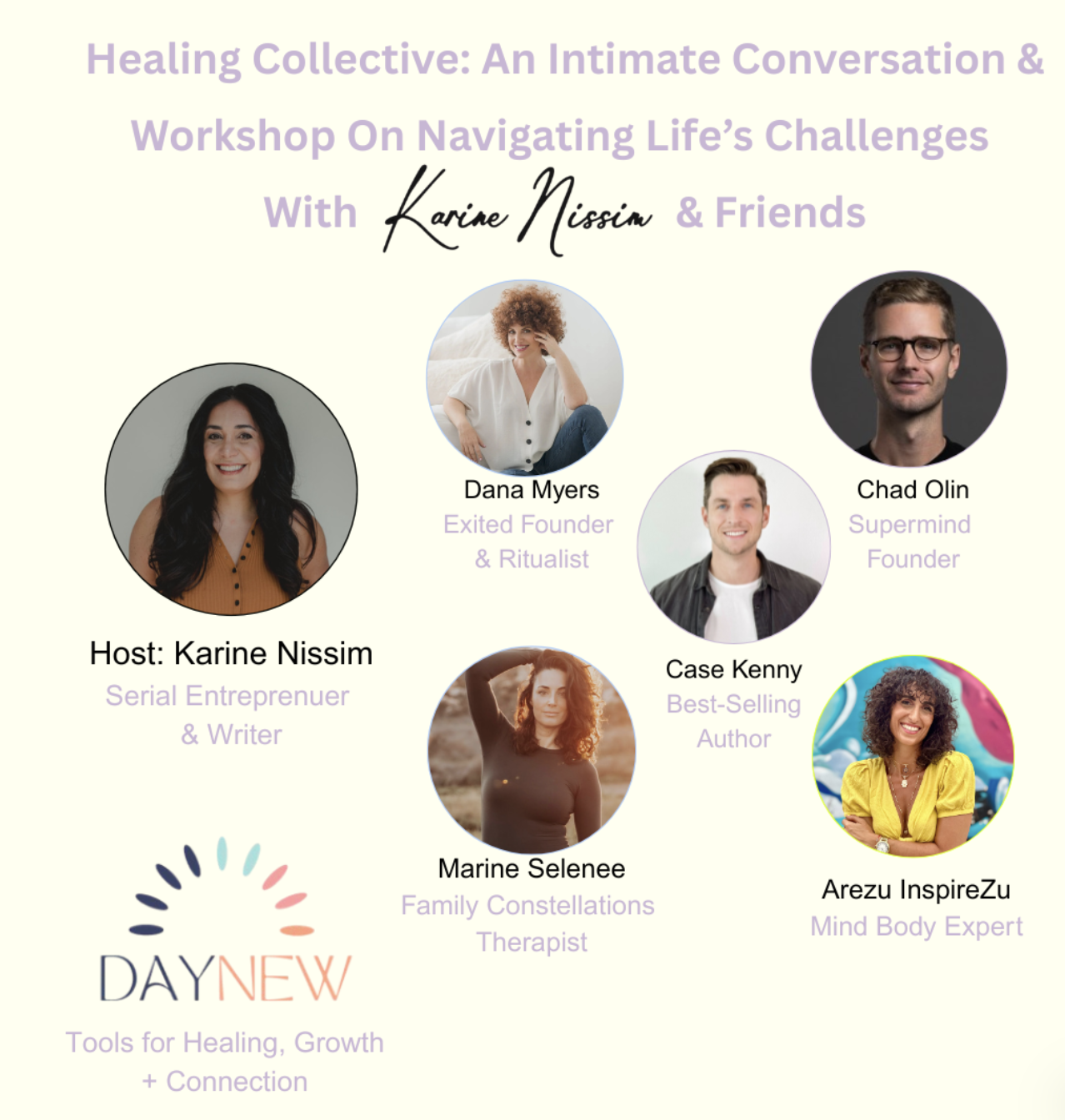 Healing Collective: An Intimate Conversation &amp; Workshop On Navigating Life’s Challenges With Karine Nissim &amp; Friends