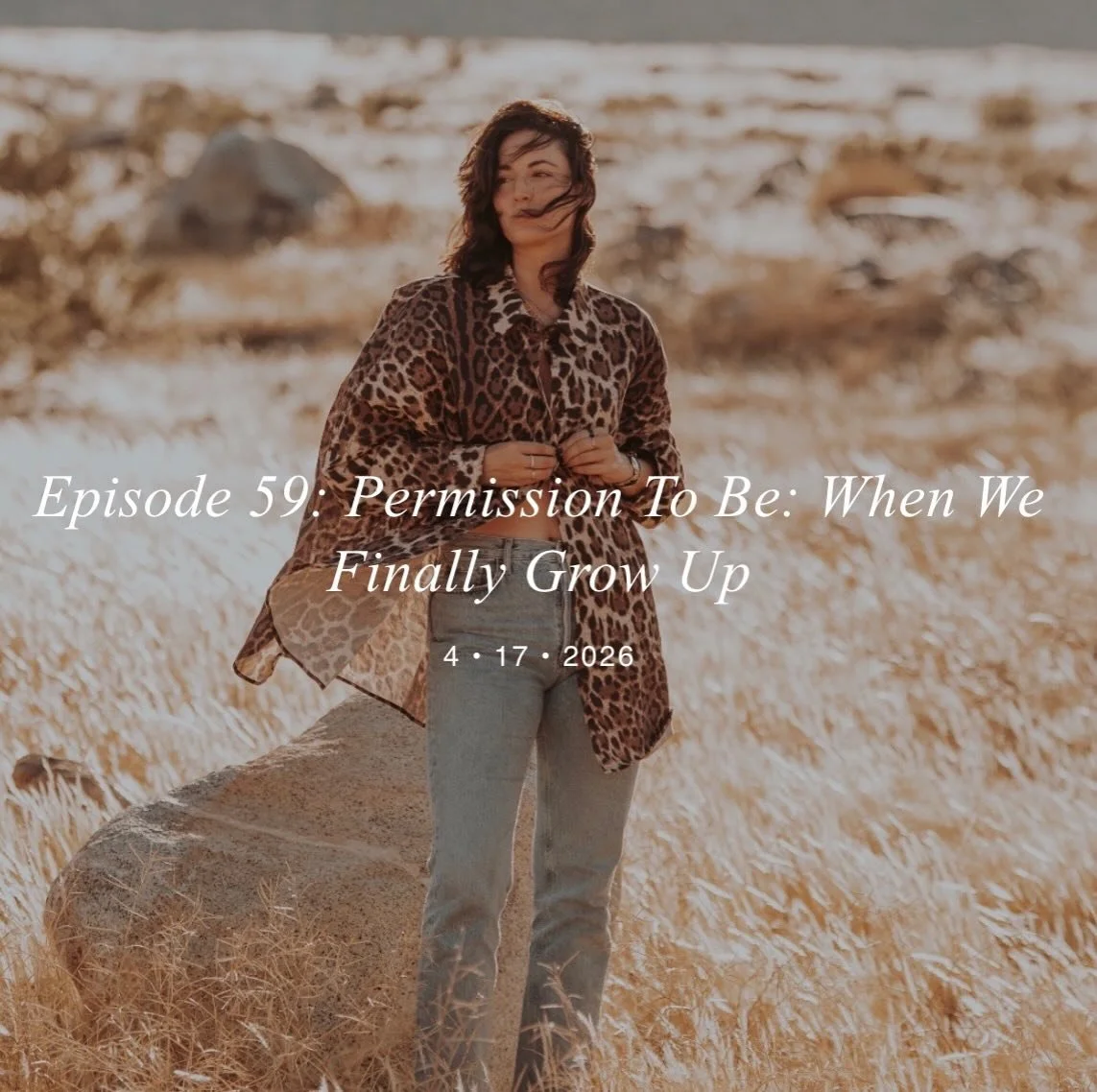 🎙️S3E15: Permission to Be: When We Finally Grow Up 

In this new episode, Marine explores a theme that comes up again and again in Family Constellations: giving yourself permission to be.

To take your place. To break certain ties. To write a new st