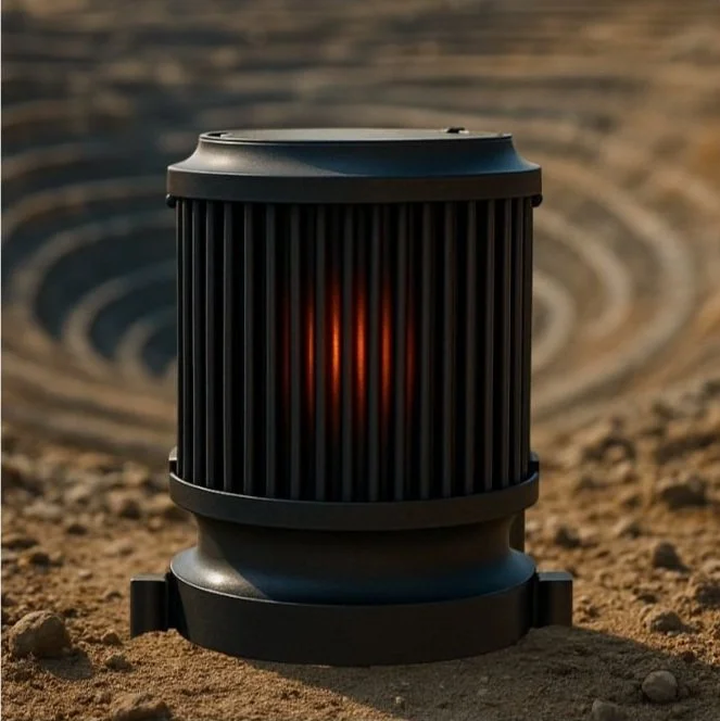 Mag-Lev Individual Magnet; Multiple solenoids in a circle and offset angle for dynamic field, multiple placed around an old open cut mine, valley or similar to create mag-lec station for incoming mined metals for asteroids safe return to earth