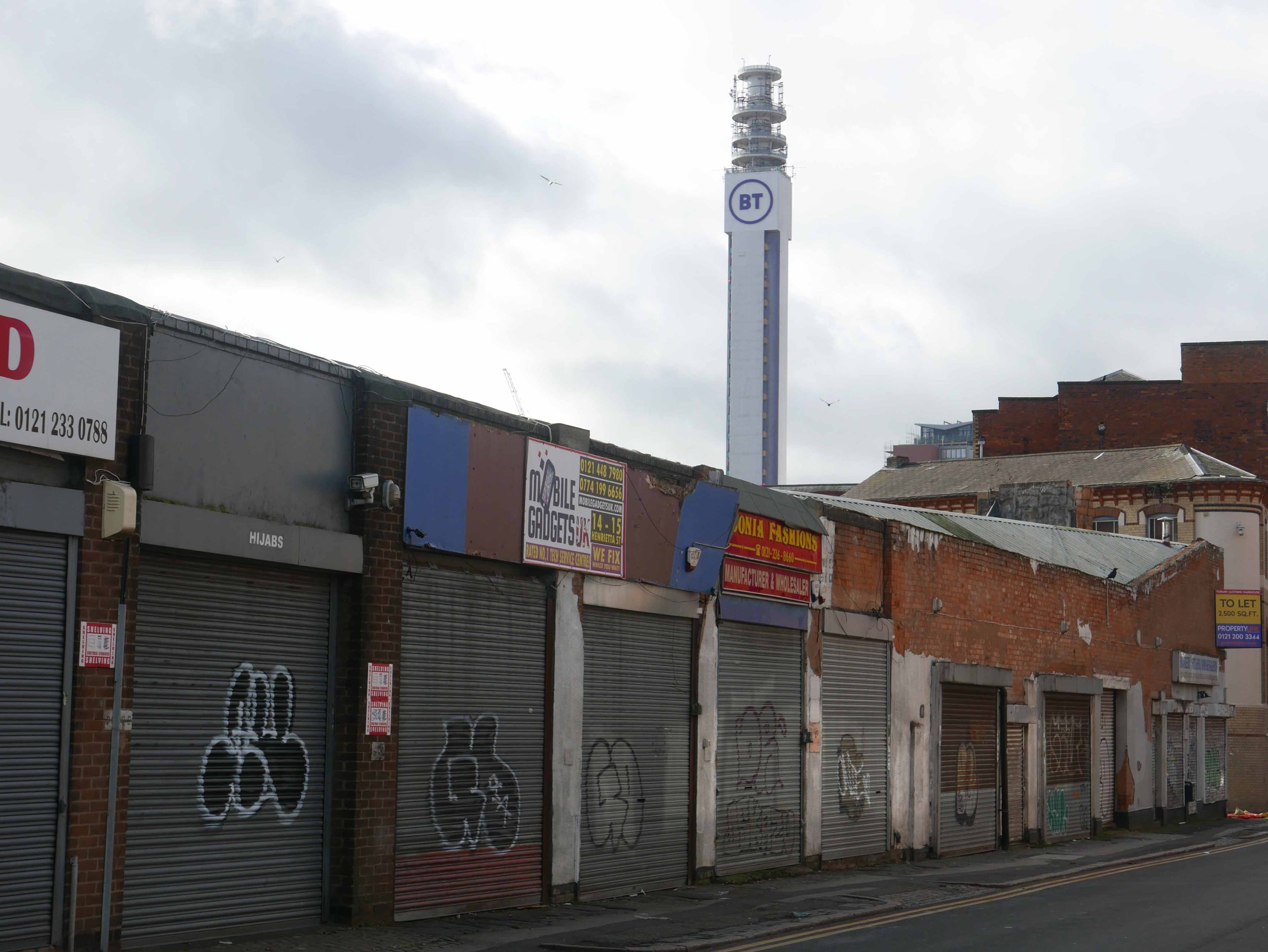 Street view of BT Tower, The Jewellery Quarter 2022.jpg