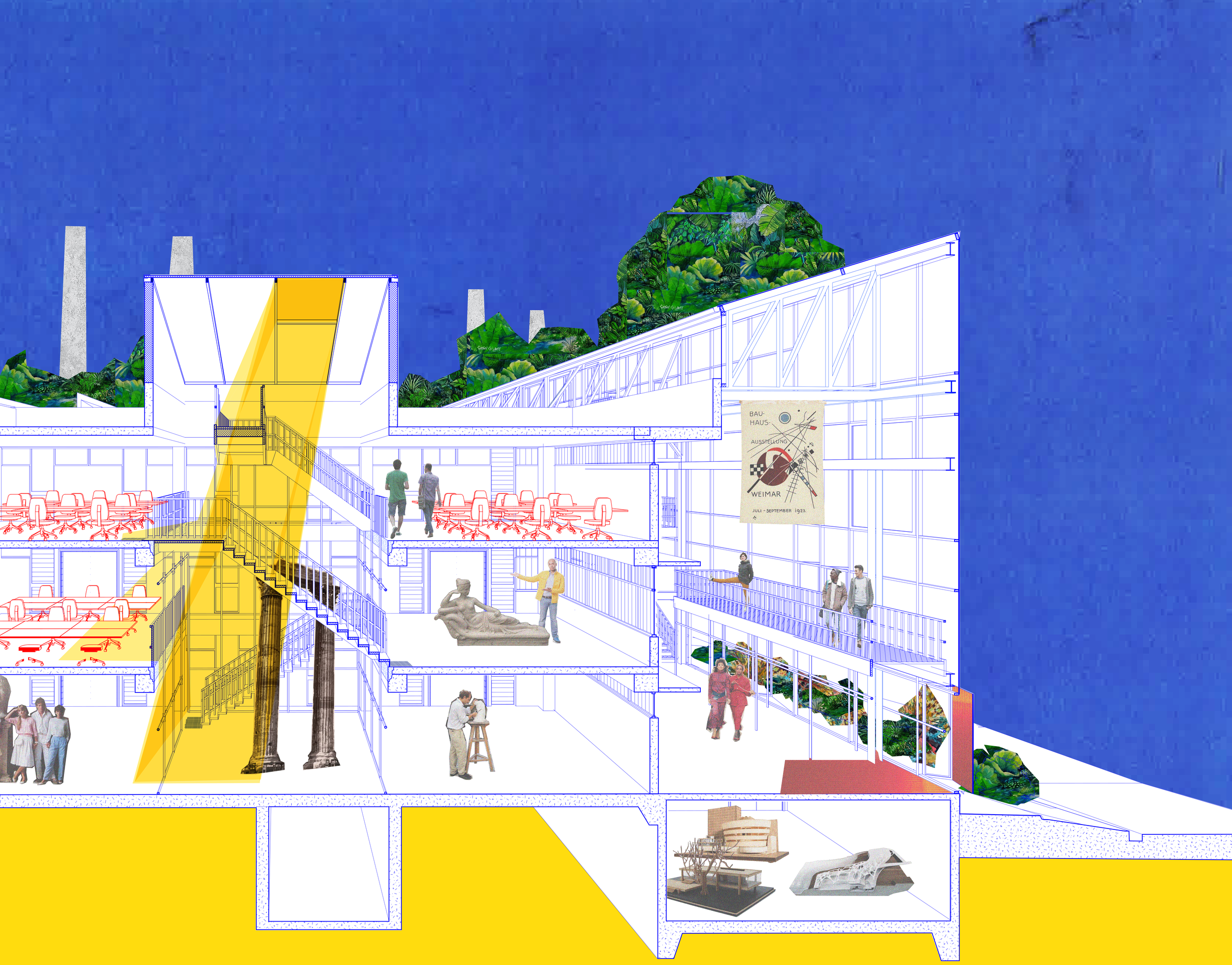 11. A proposed renovation of a university architecture school.