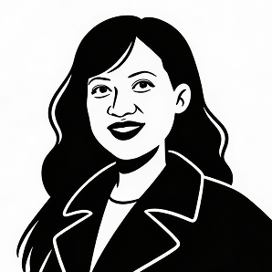 A computer-animated man with short dark hair, thick eyebrows, and an expressive face against a plain background.