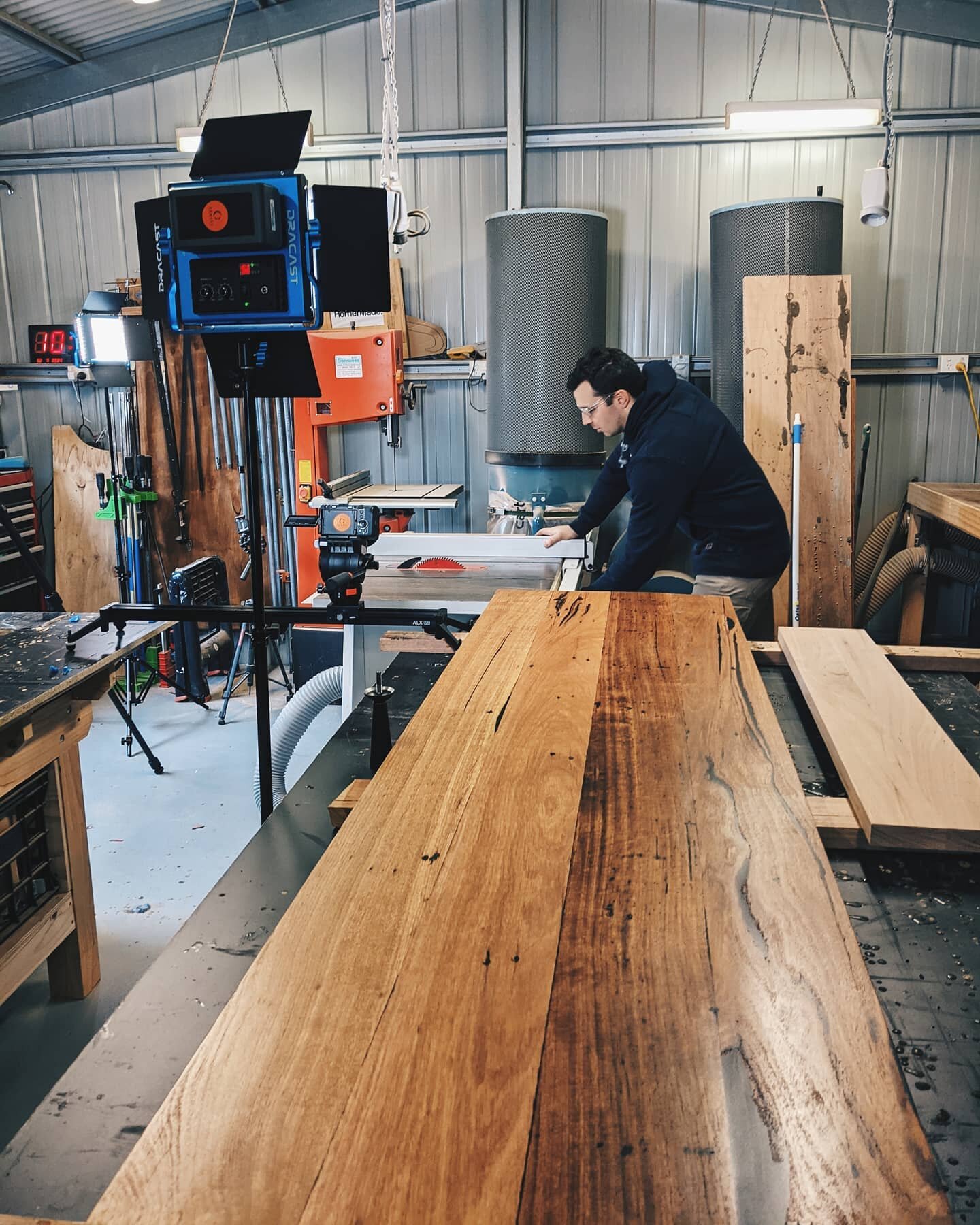 Working on an exciting project with @homermade.woodworking showcasing craftsmanship at its finest. More to come soon!