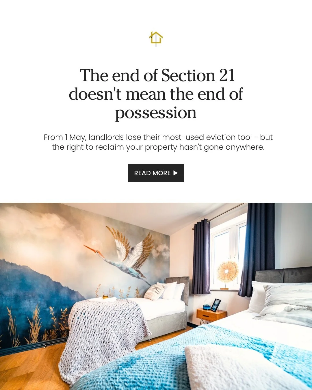 Section 21 is gone as of 1 May &mdash; but landlords haven&rsquo;t lost the right to their property. The rules have changed, not the outcome. Here&rsquo;s what the Renters&rsquo; Rights Act actually means for possession. 👉

Sources: Renters&rsquo; R