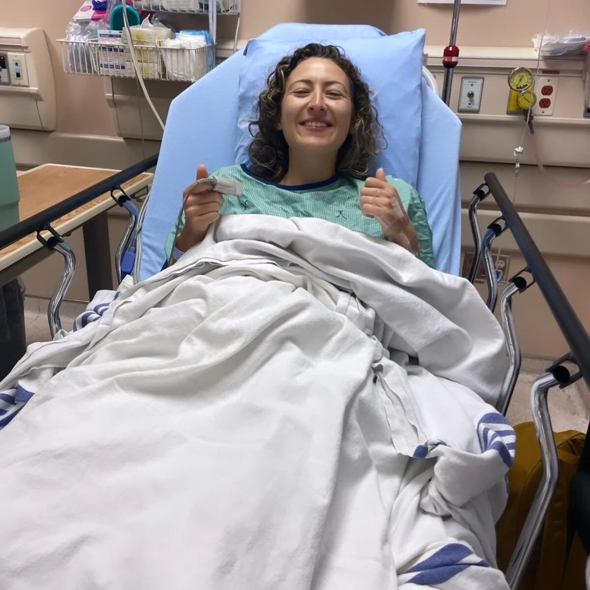 It's me, hi, 👋 I'm the Endometriosis patient, it's me.&nbsp;

It's #endoawarenessmonth and I thought it fitting to share this photo of me right after my endometriosis surgery! This year marks my 20th anniversary of chronic pain ✌️

Everybody says th