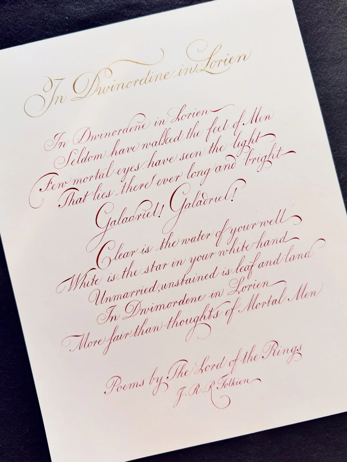 After months of studying, practicing and deep diving in English Roundhand since March this year, I am finally able to produce a decent work. I have to thank my teacher @huyhoangdao without whom learning ER would have been challenging and time consumi