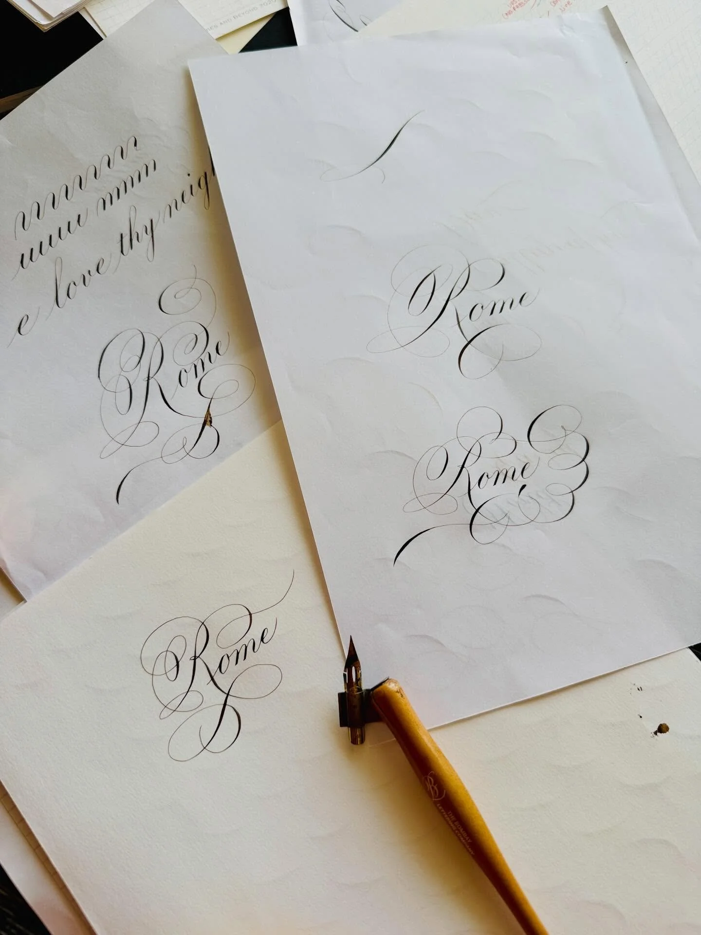 My brain goes wild when it comes to flourishing! And every time I sit down something new comes out. I am currently testing how my method of making your own flourishes is gonna work. So things are looking positive so to speak ! Can&rsquo;t believe I u