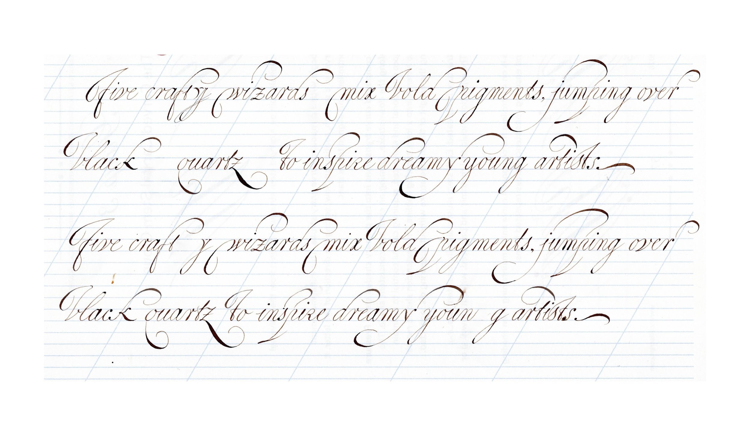 Recently started learning Italian Hand and I&rsquo;m absolutely in love with the elegance of this script already ✨
.
#italianhand #calligraphy #velde #dutch #writingmasters