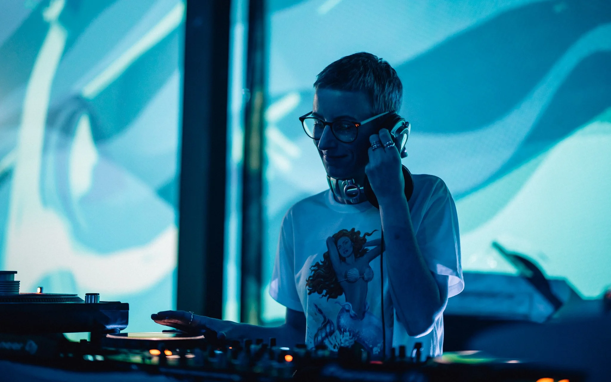 DJ at sheaf Street, Leeds