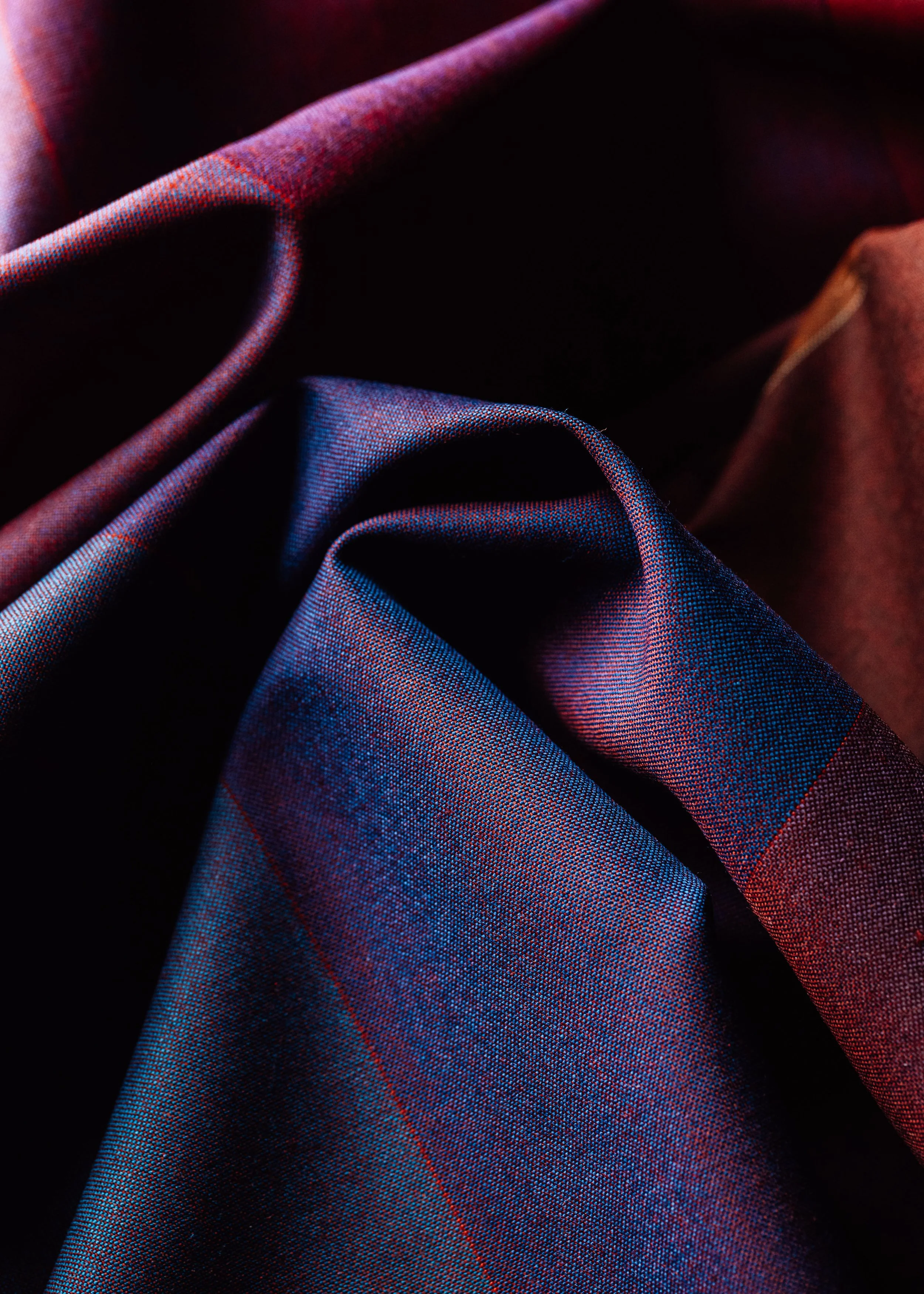 Pearlescent, cloth, woven at Stanley Mills weavers