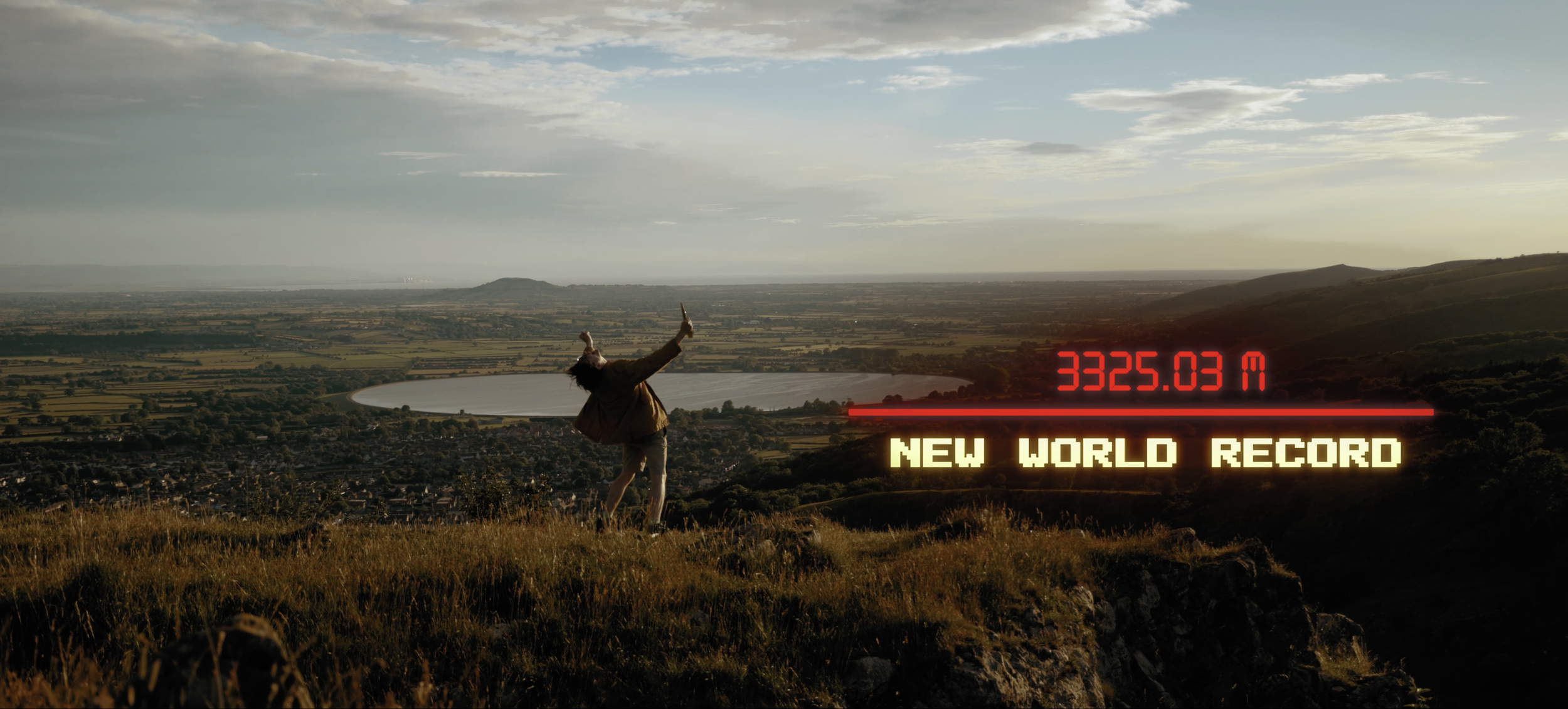 Twogood Music video Garry fingerloaf becomes the longest paper aeroplane, throw holder World record
