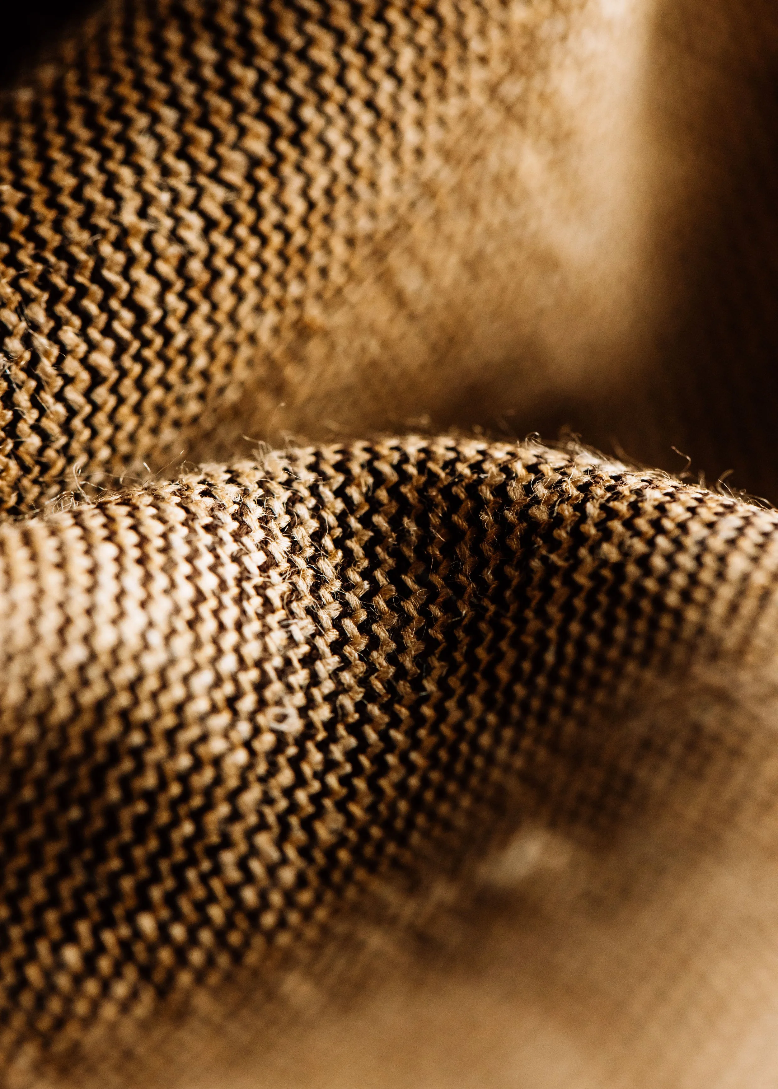 Detail of weave, cloth, woven at Stanley Mills, Weavers