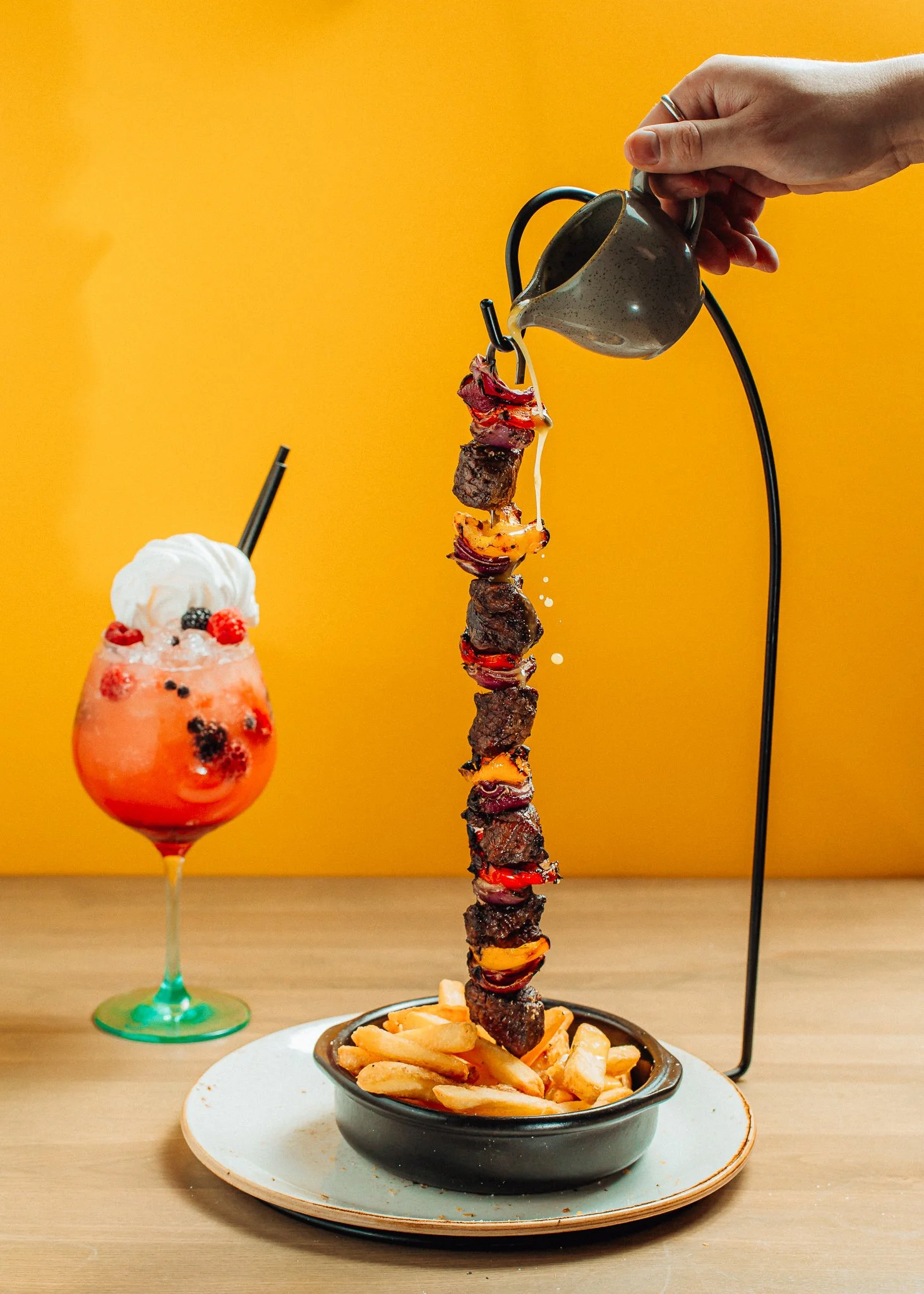  steak skewer with