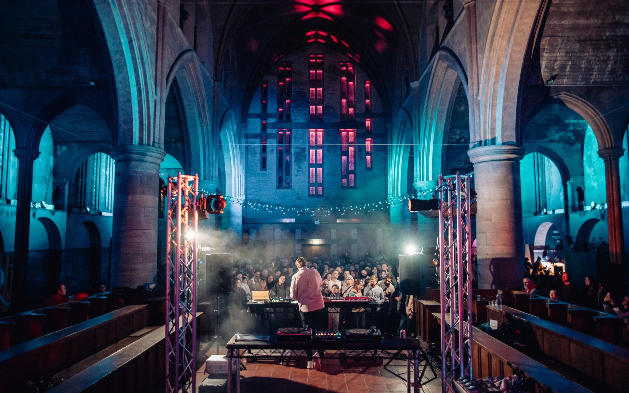 Christian Loeffler plays in Leeds left bank