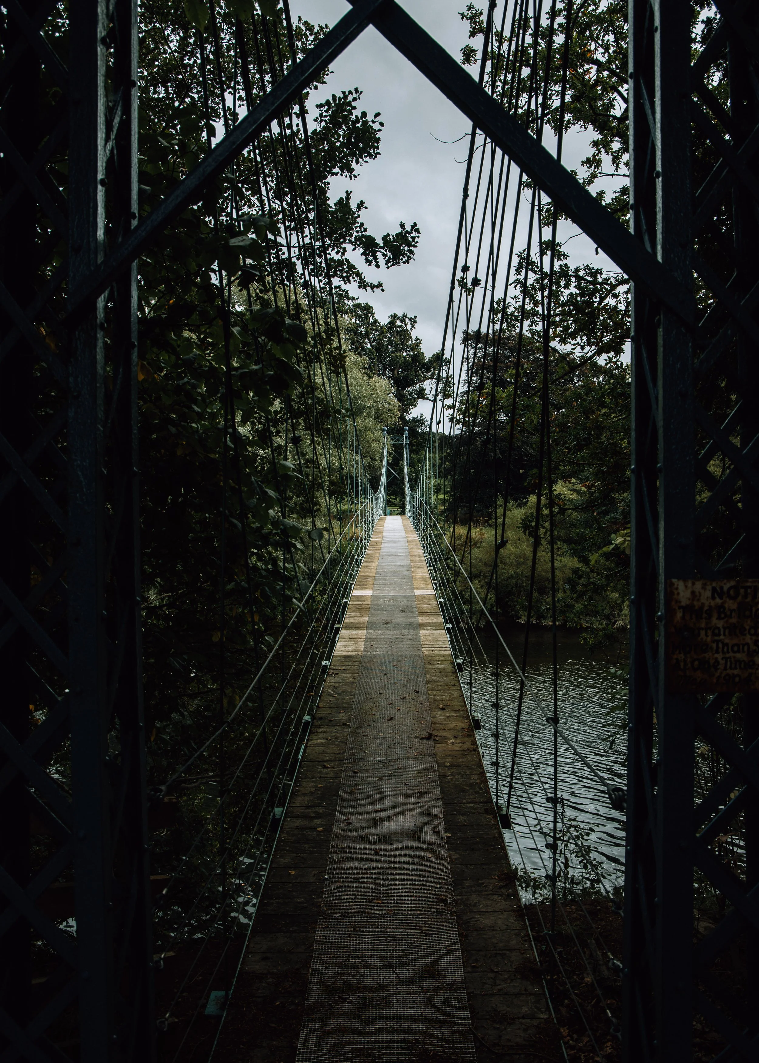  a footbridge over a river Scotland