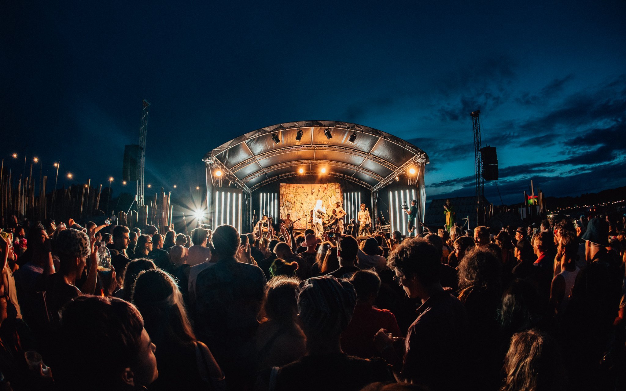 A band perform at Balter music festival