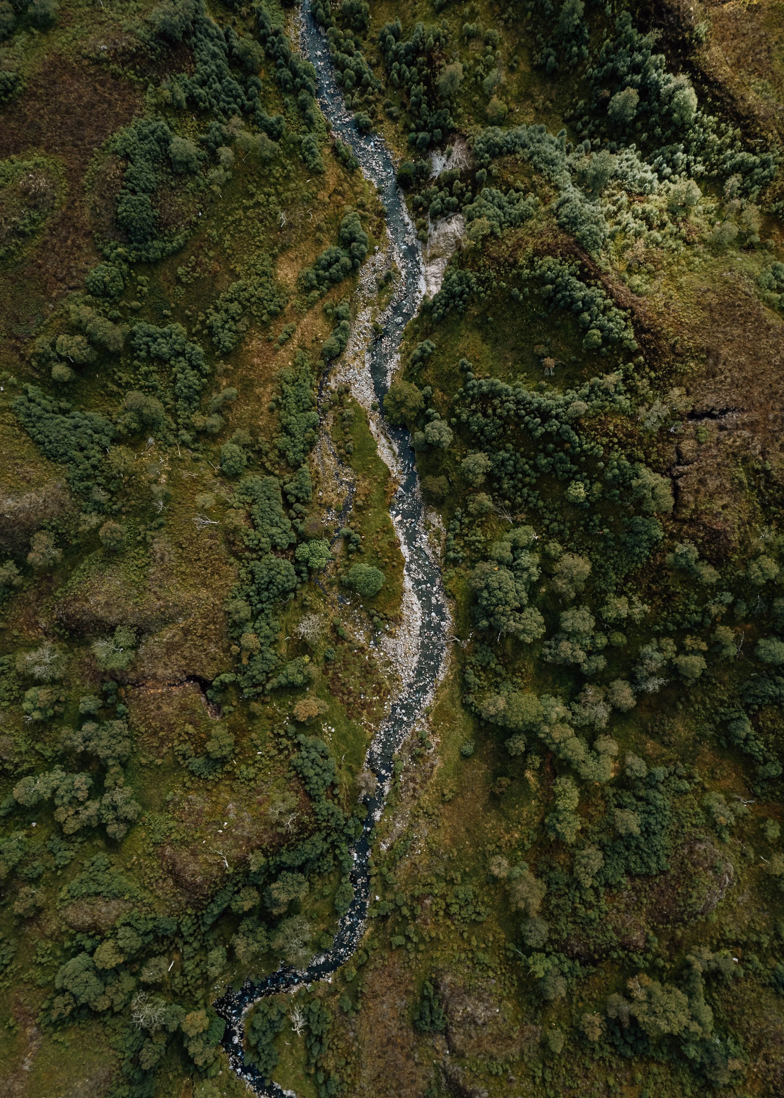  aerial photograph of river, Scotland