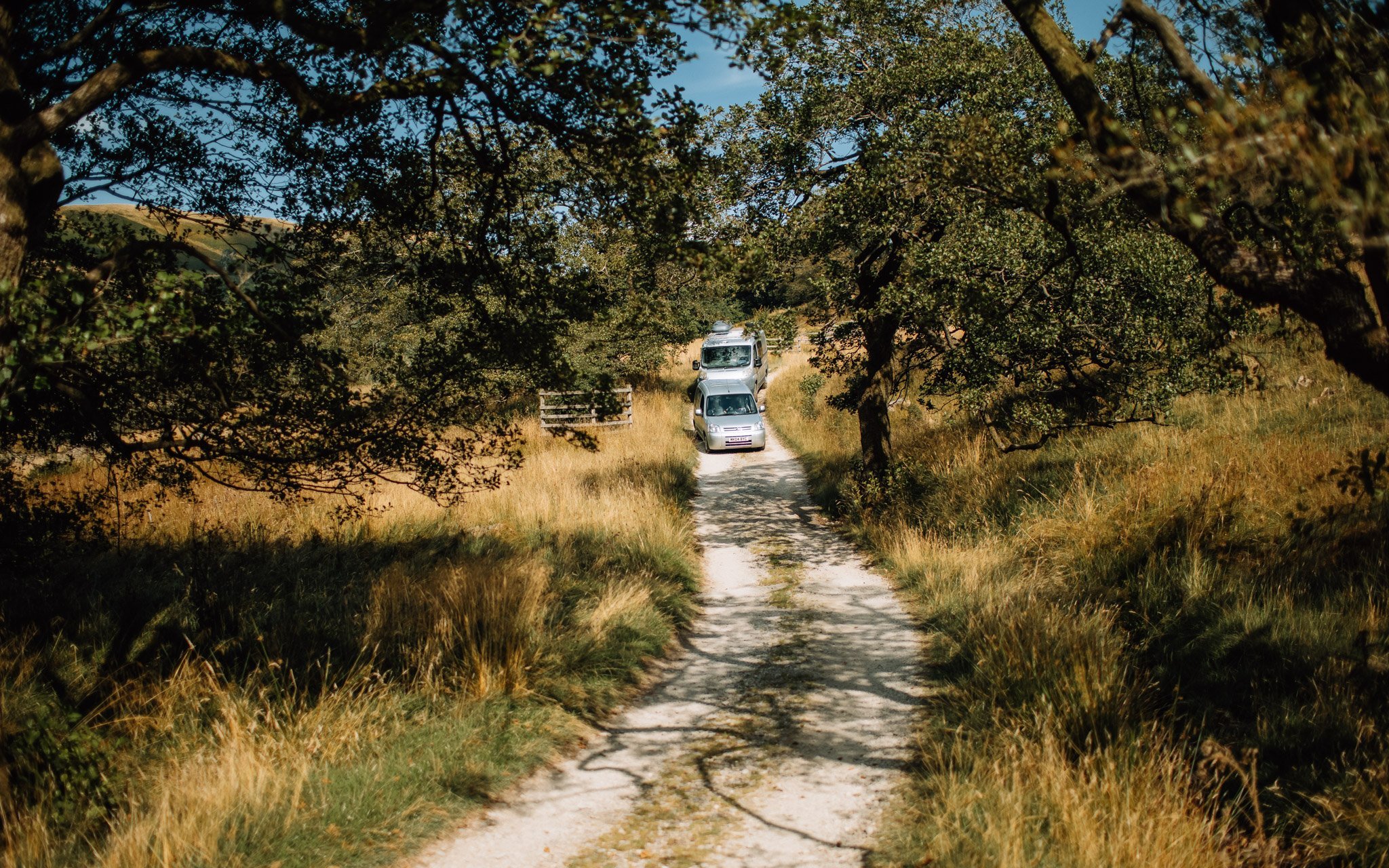  car is in the camper vans arrive at a music festival