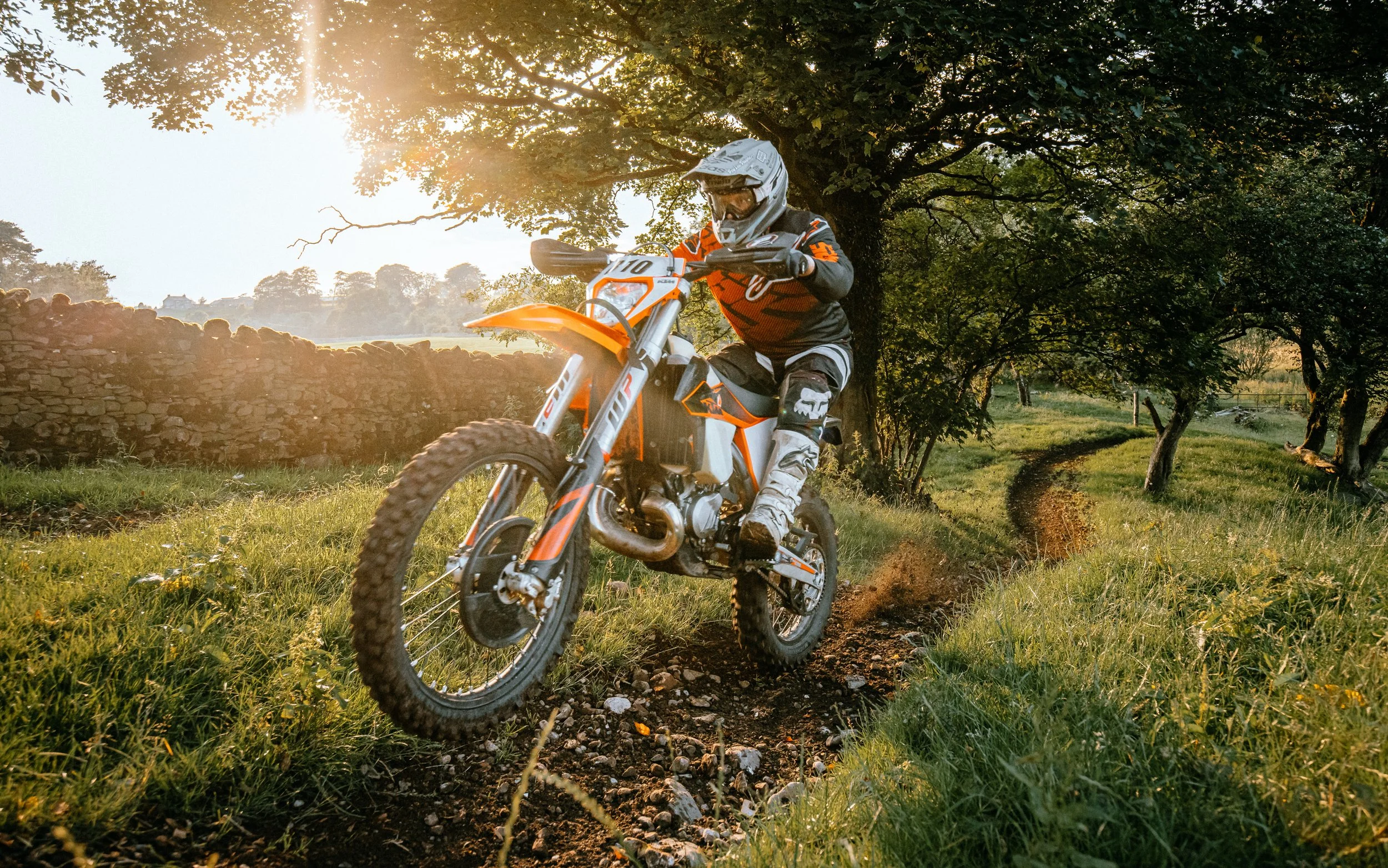  motocross rider in sunset